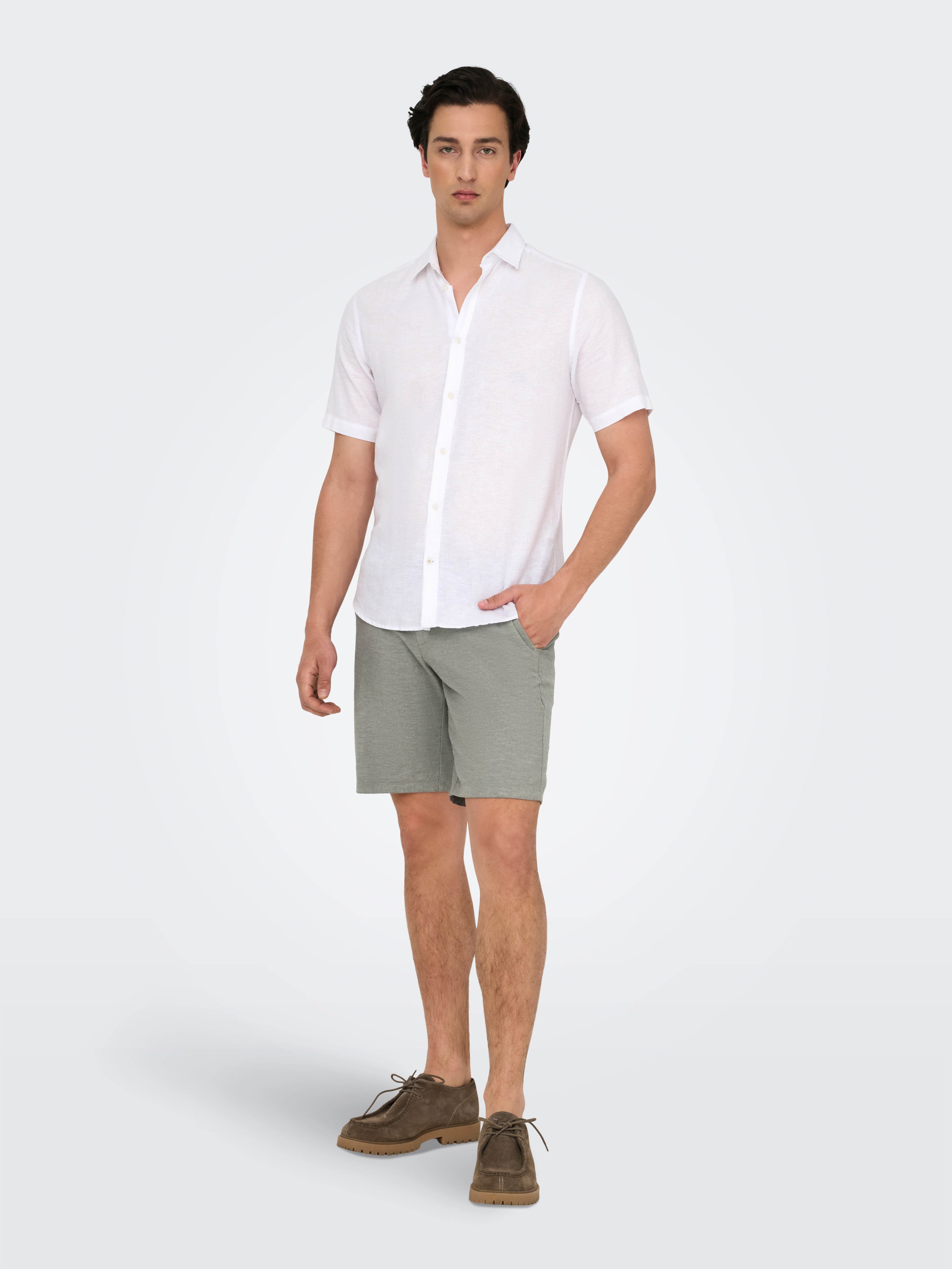 ONLY & SONS Chinoshorts ONSMARK 0011 COTTON LINEN SHORTS NOOS