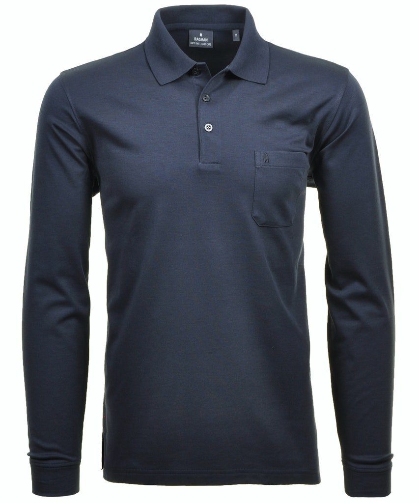 RAGMAN Pflegeleichtes Poloshirt "Soft Knit" günstig online kaufen