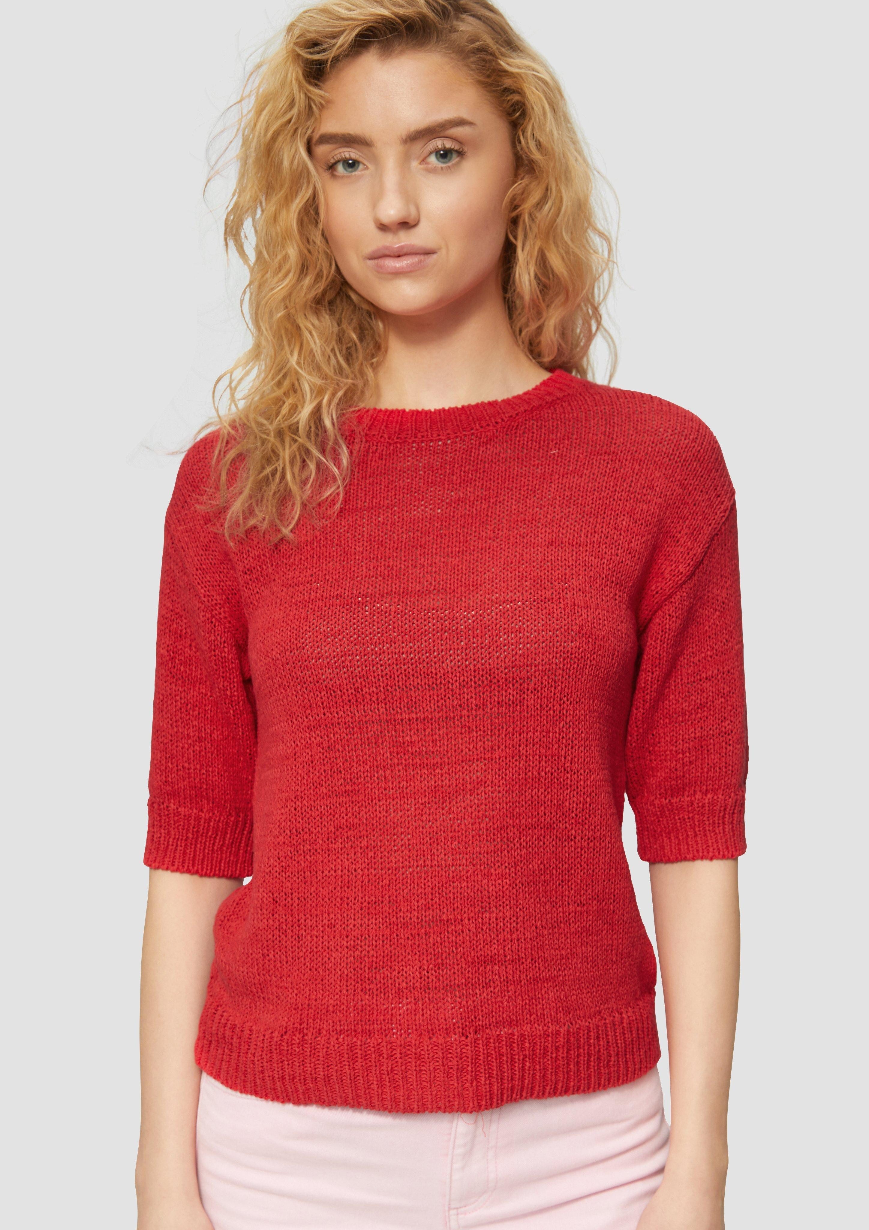 s.Oliver Strickpullover Strickpullover aus Bändchengarn mit günstig online kaufen
