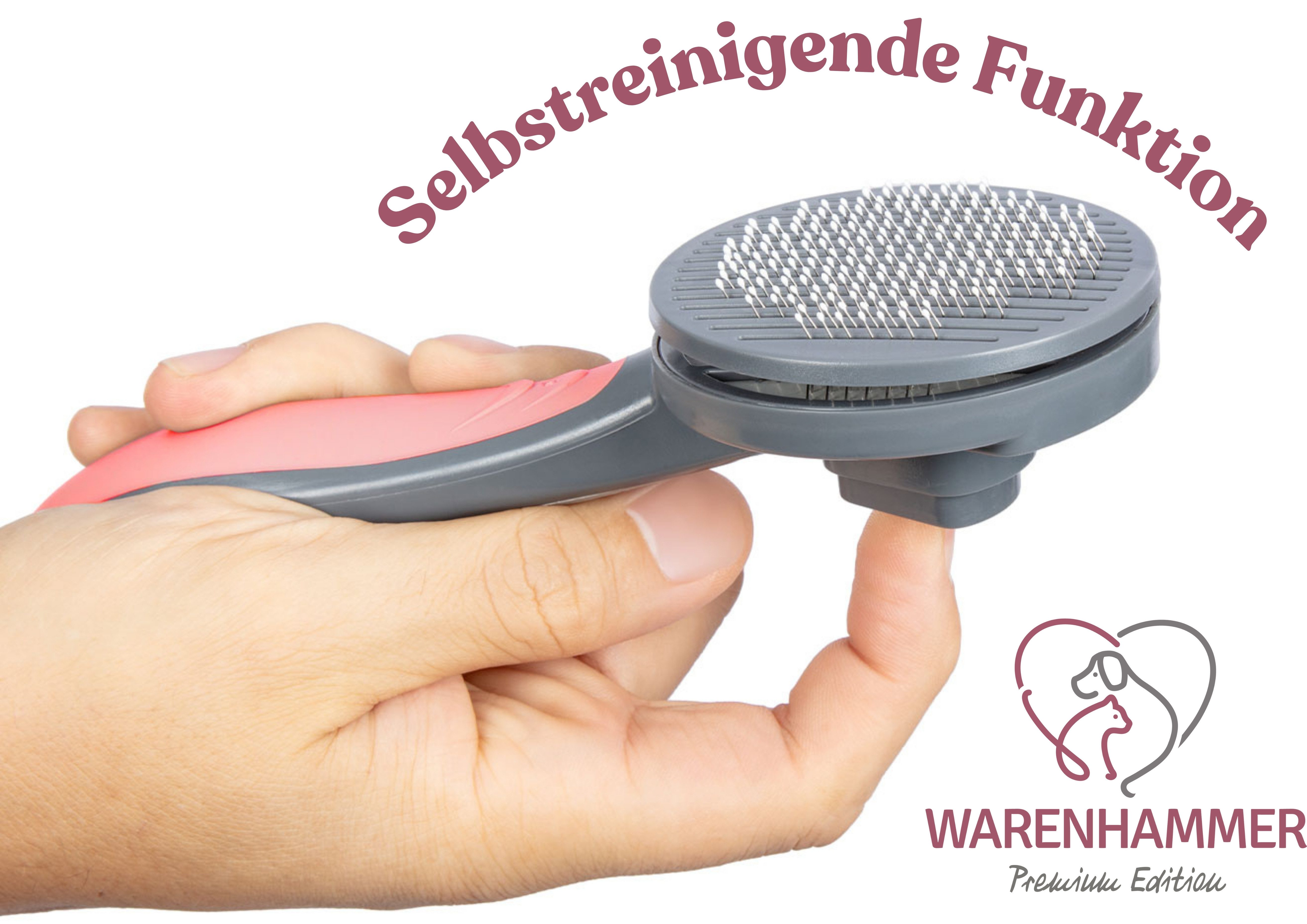 Warenhammer Fellbürste Haustierbürste Hundebürste Katzenbürste sehr robust günstig online kaufen