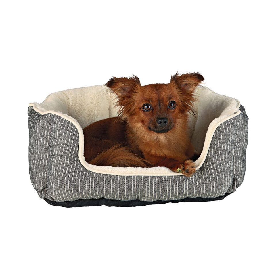 Tierbett Bett Davin grau/creme für Hunde