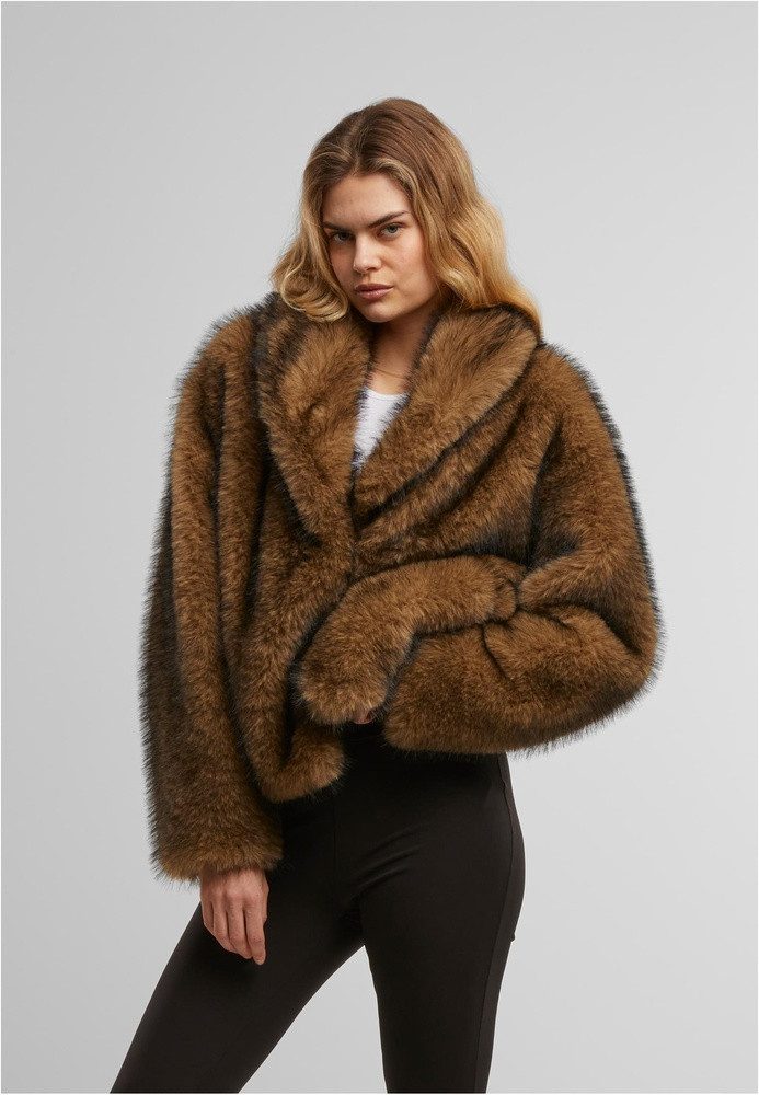 URBAN CLASSICS Kurzjacke Ladies Short Faux Fur Jacket