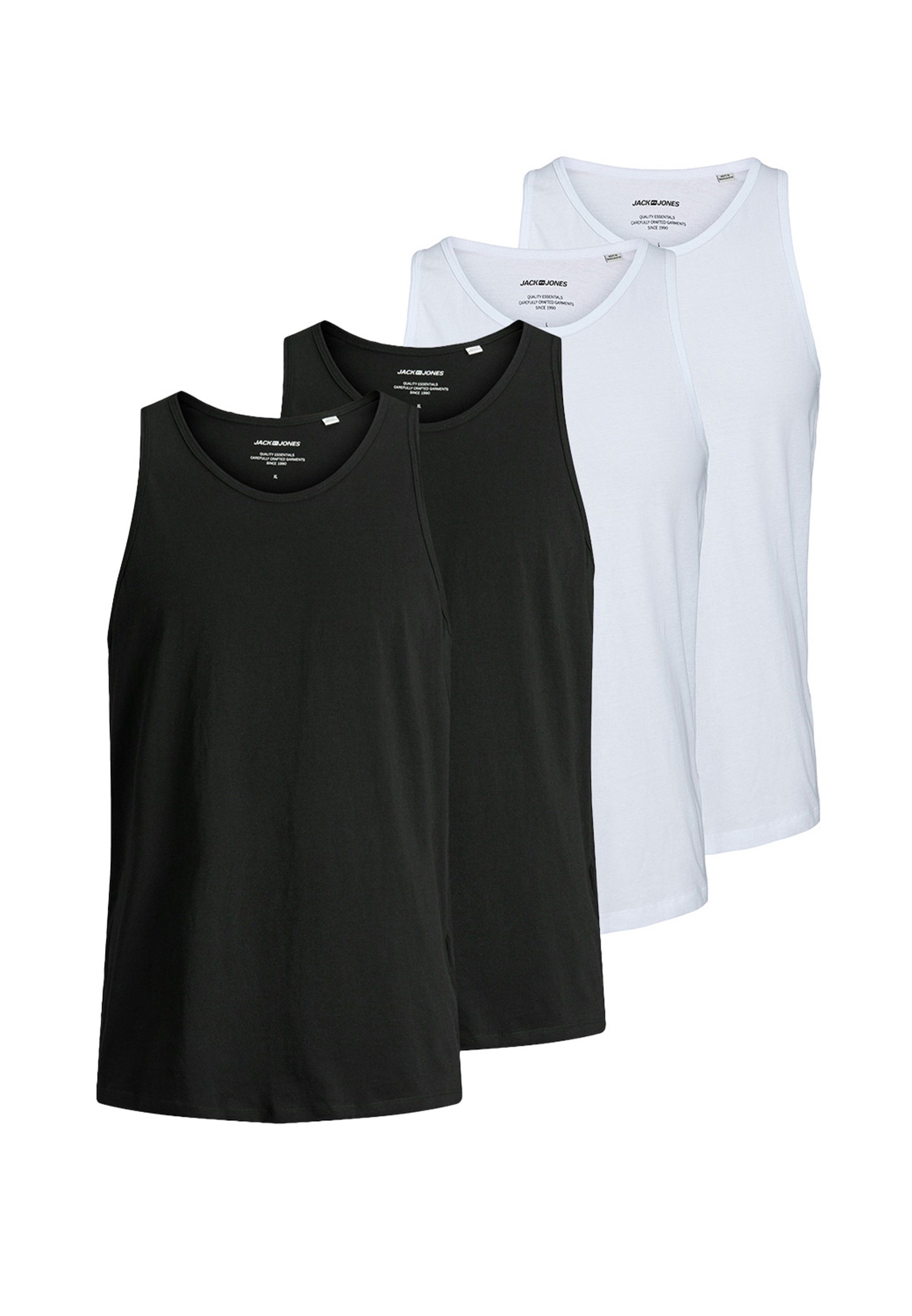 Jack & Jones Unterhemd 4er Pack Jacbasic (Spar-Set, 4-St) Unterhemd / Tankt günstig online kaufen