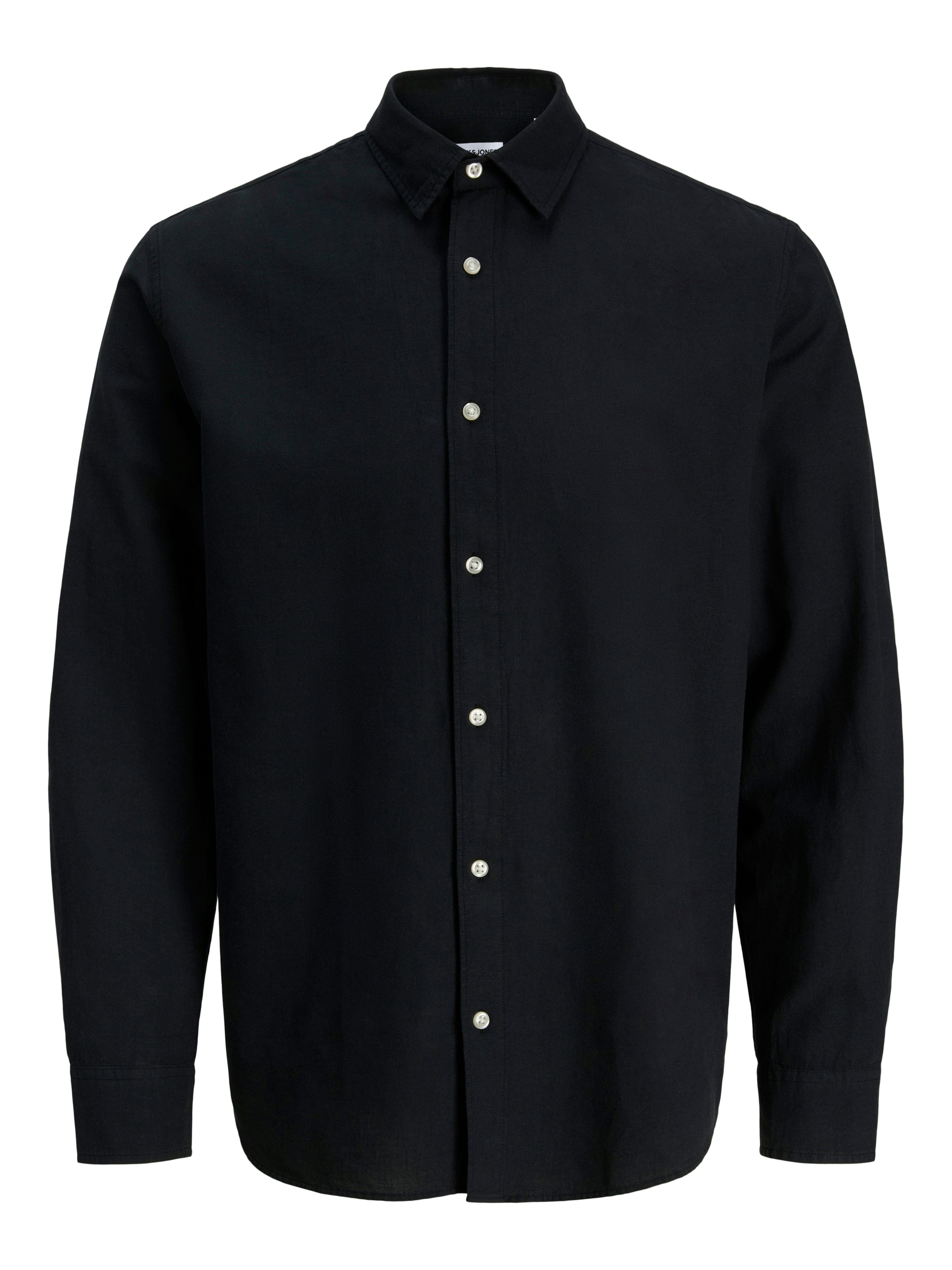 Langarmhemd JJEBREEZE LINEN BLEND SHIRT L/S SN PLS