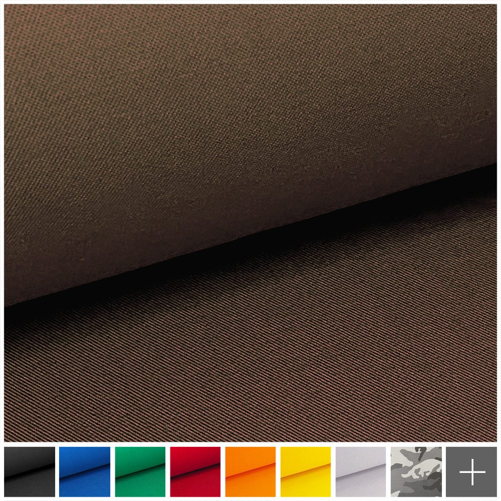 novely® Stoff BRION Atmungsaktiver Twill Multifunktionaler Stoff Polyester Baumwolle, Baumwoll-Mischgewebe, Reißfest, Zertifiziert, Meterware, 1lfm