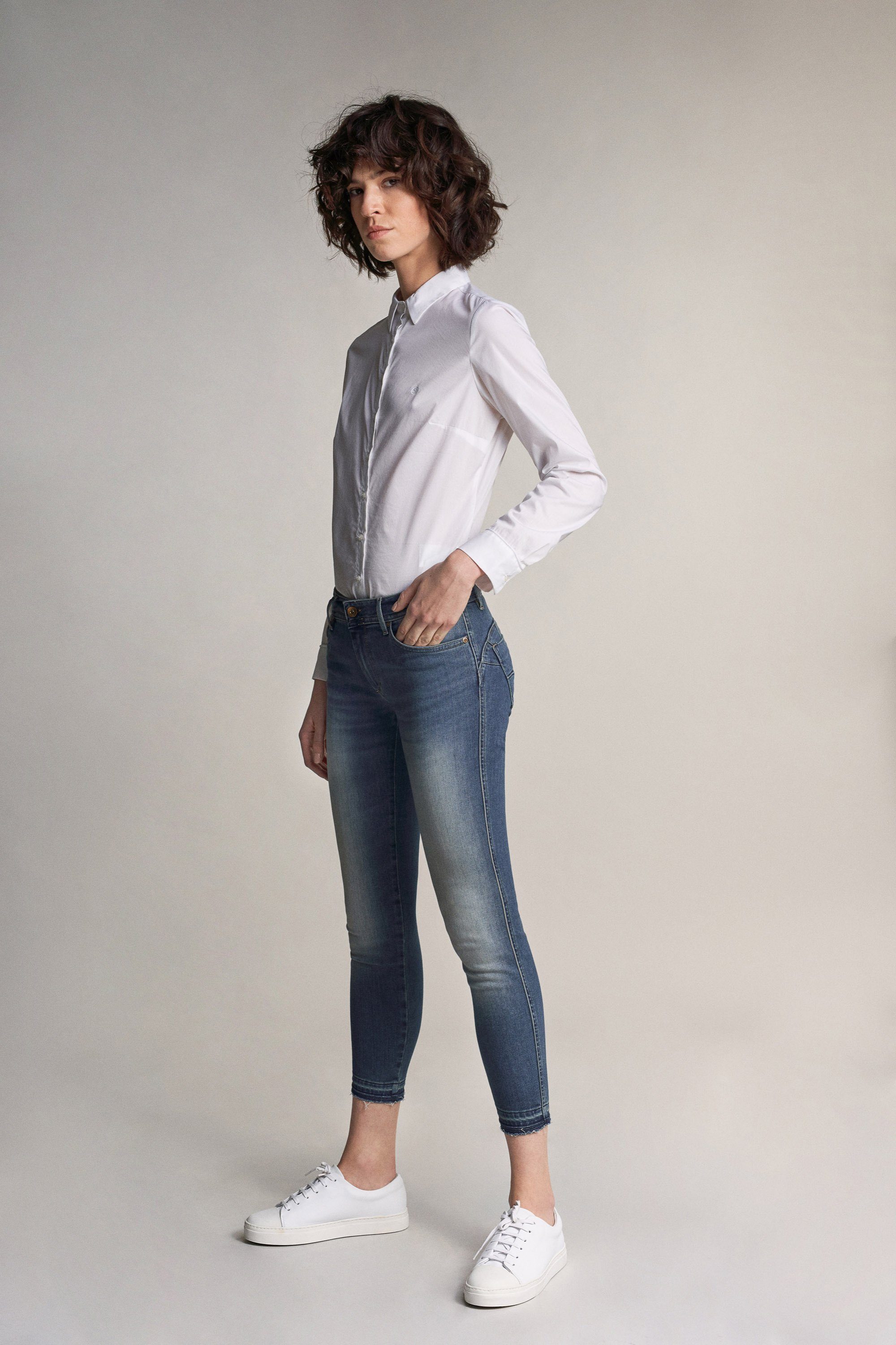 Salsa Stretch-Jeans SALSA JEANS WONDER PUSH UP CAPRI blue vintage 121994.8502