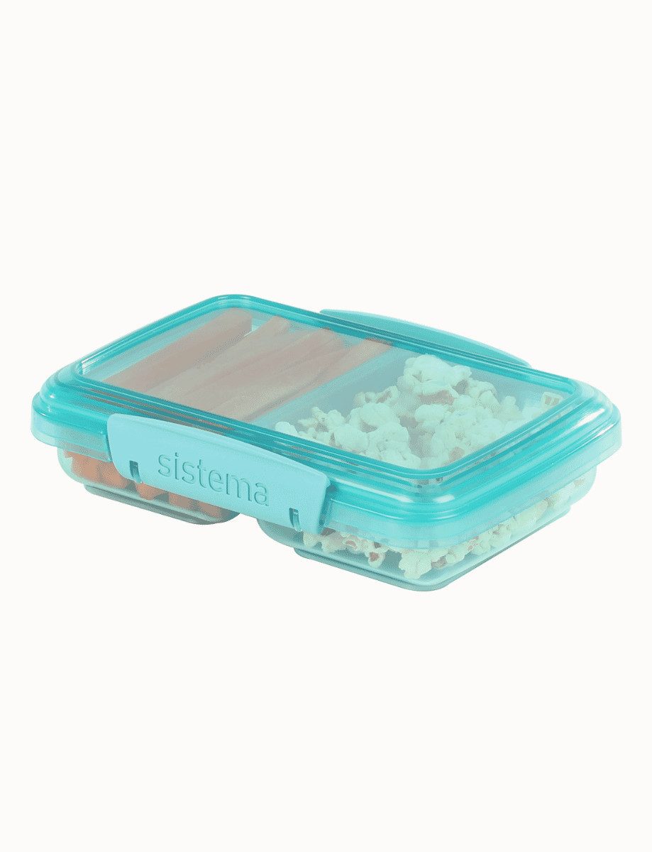sistema Lunchbox Sistema 350ml Small Split - recycled PP - Teal Stone