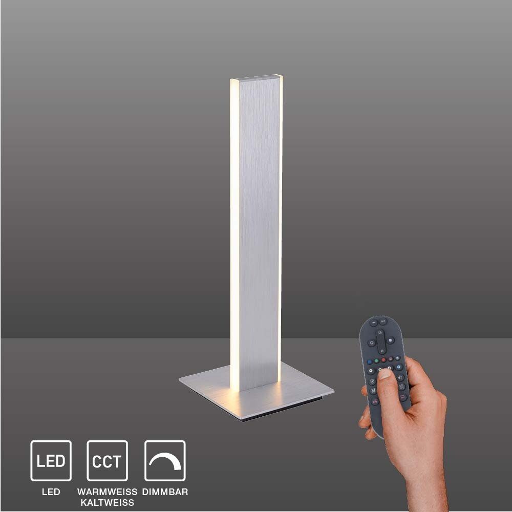 Paul Neuhaus Smarte LED-Leuchte LED Tischleuchte Q-Adriana Smart Home, Smart Home, CCT-Farbtemperaturregelung, Dimmfunktion, Memoryfunktion, mit Leuchtmittel, Warmweiß bis Tageslichtweiß, RGB, CCT + RGB Farbwechsel, Alexa fähig, Fernbedienung