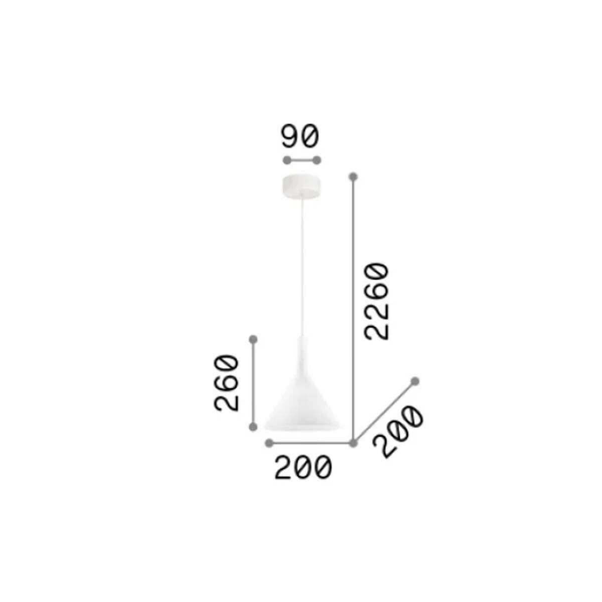 Ideal Lux Hängeleuchten Cocktail SP1 Pendelleuchte, LED wechselbar, Hängeleuchte