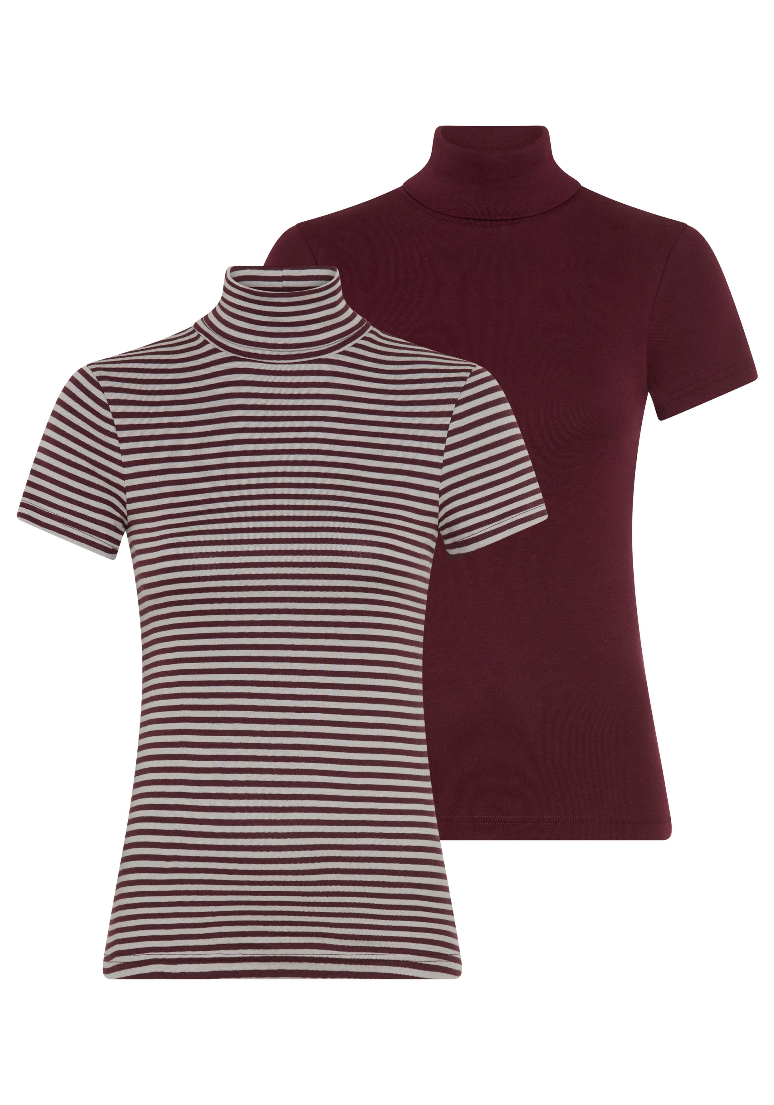 Flashlights Rollkragenshirt (Packung, 2er-Pack) eng geschnitten, aus Baumwolle, Kurzarm, ohne Kapuze. € 27,99, (€ 27,99 pro 1 Stk).