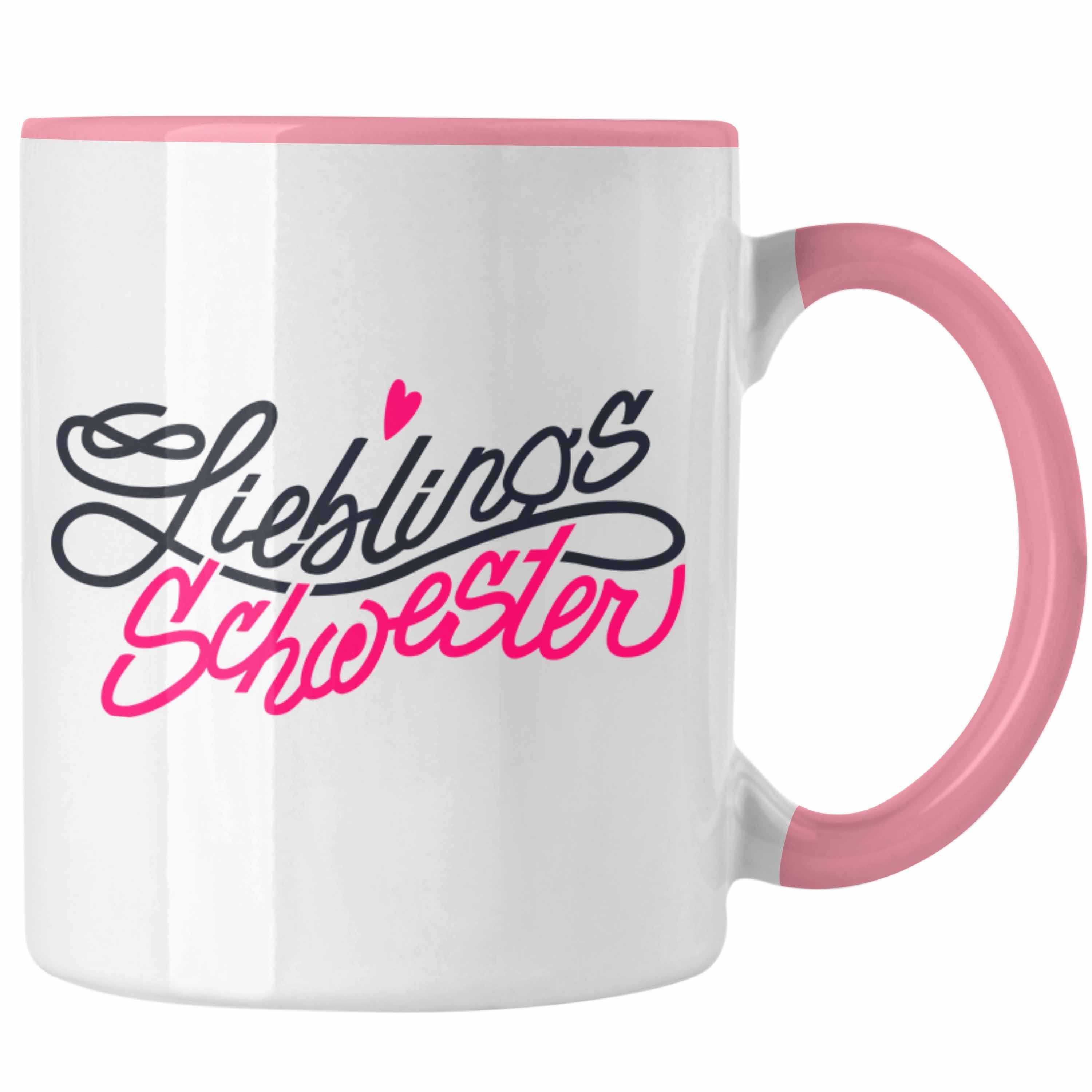 Lieblingsschwester Tasse - von Beste an Schwester Trendation Schwester Schwester Trendation Rosa Tasse Geschenk