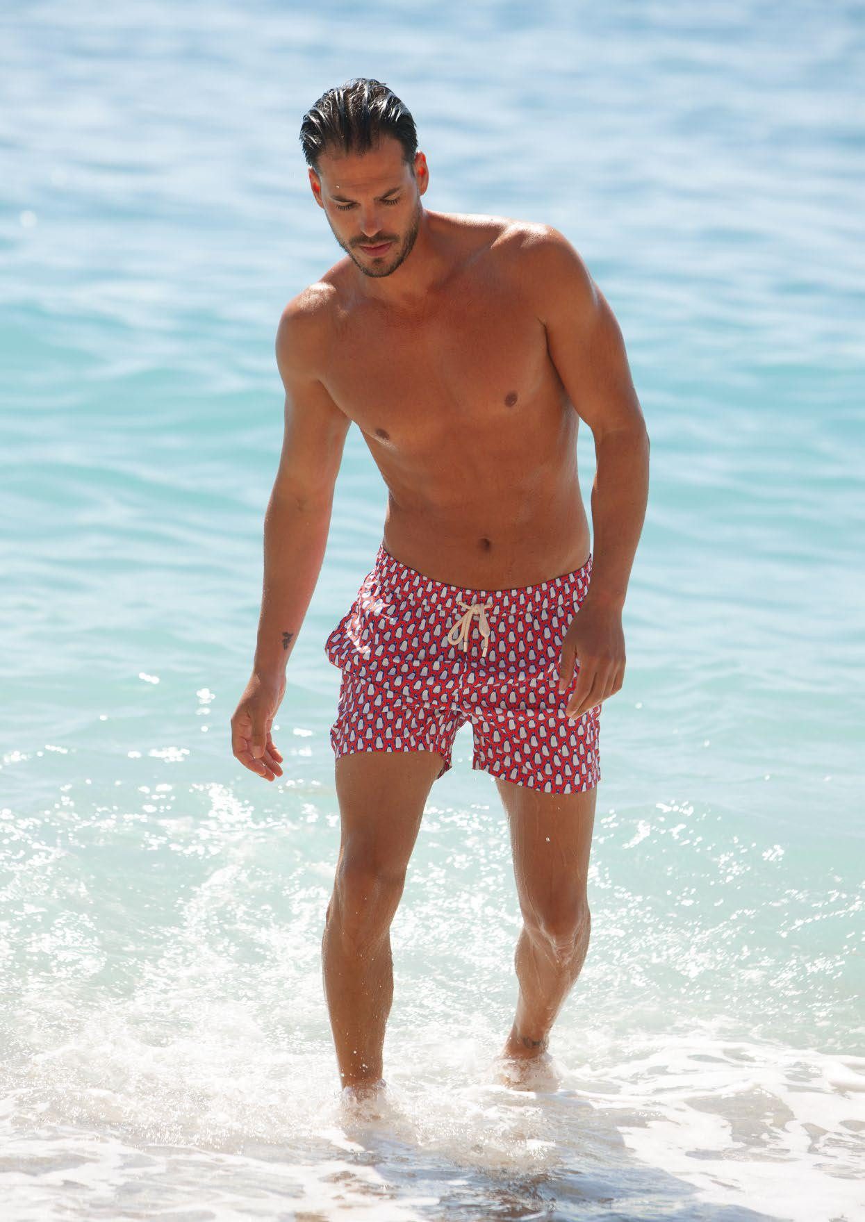 Badeshorts PAUL X BACKBLOOM Beach Boxer penguin