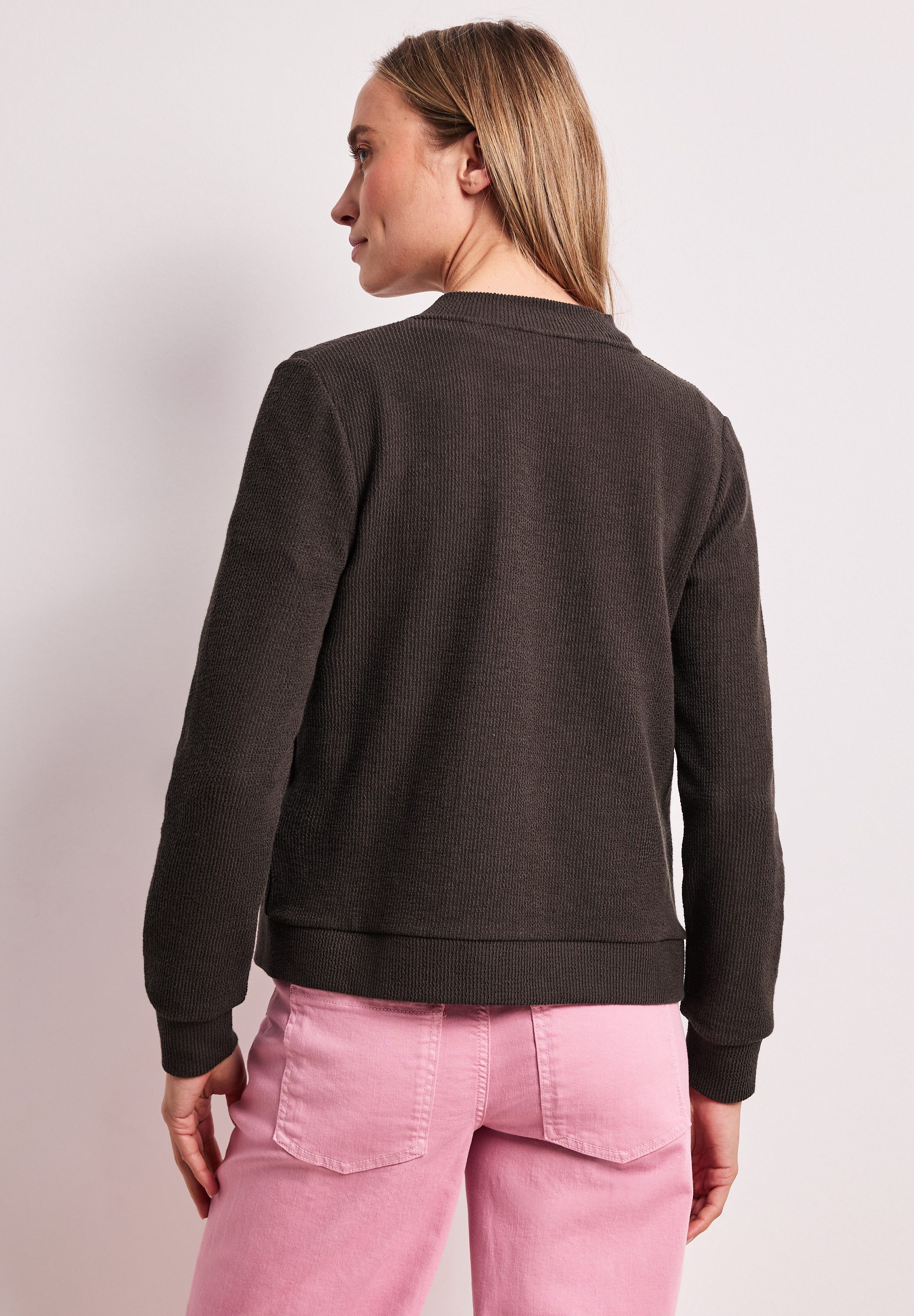 STREET ONE Blouson mit Zipper und Struktur