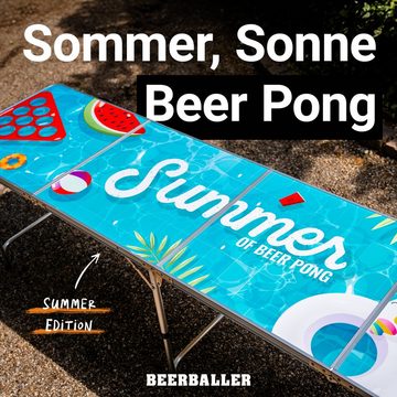 BeerBaller Klapptisch BEERBALLER® Summer Beer Pong Tisch