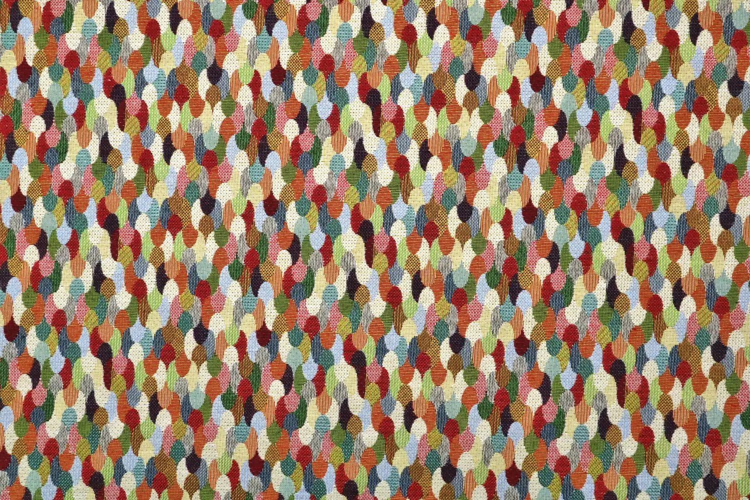 Stofferia Stoff Polsterstoff Gobelin Bubbles Jabor Bunt, Meterware