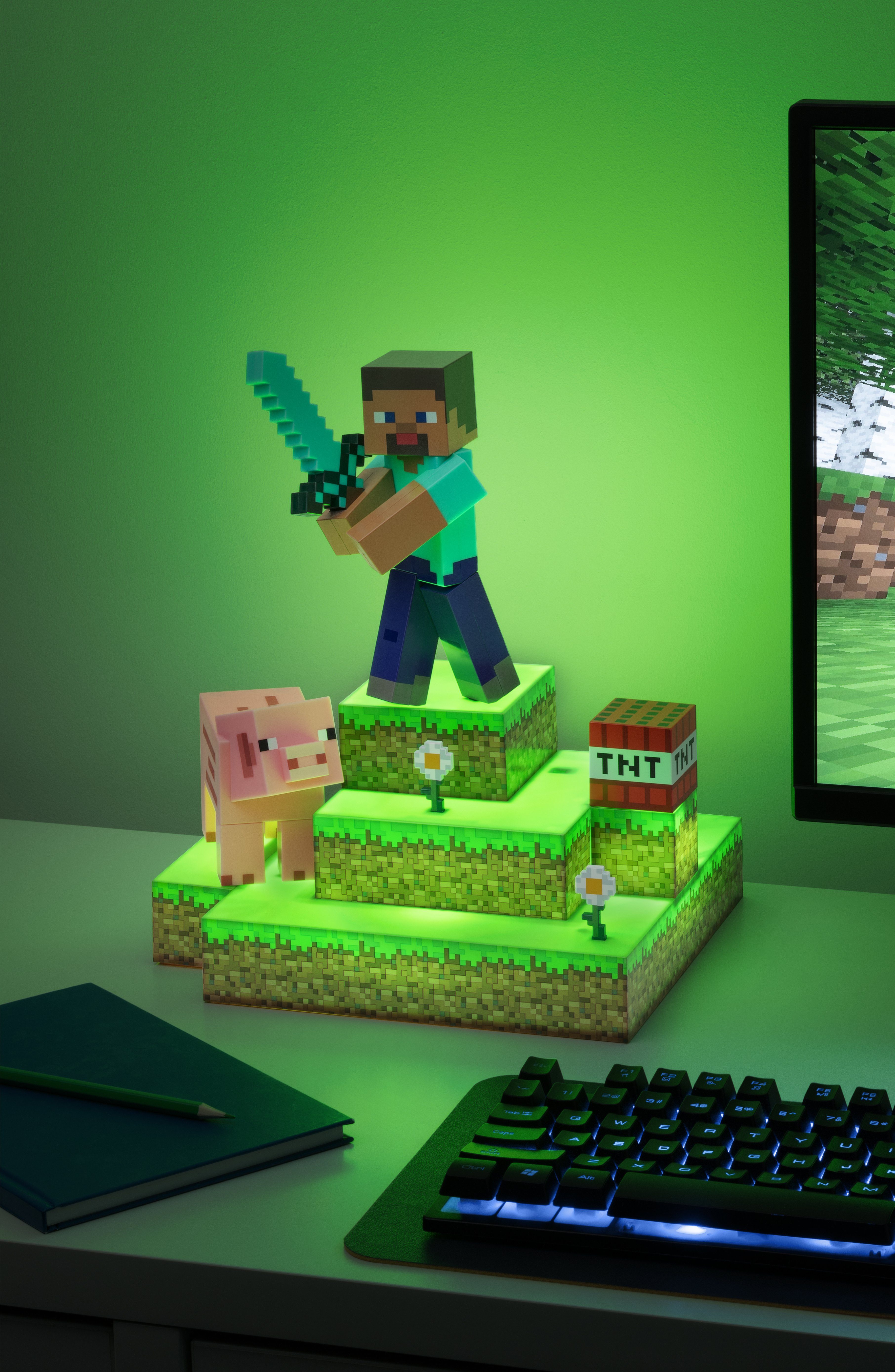 Steve Dekolicht Diorama LED Paladone Leuchte Minecraft