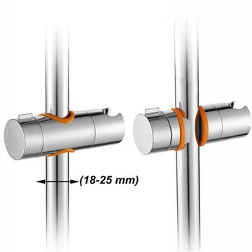 Lubgitsr Handbrause Duschhalterung Universal Handbrause Halterung 360°drehbar Brausehalter, (1-tlg)
