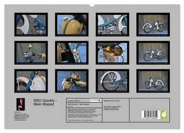 CALVENDO Wandkalender NSU Quickly - Mein Moped (Premium, hochwertiger DIN A2 Wandkalender 2023, Kunstdruck in Hochglanz)