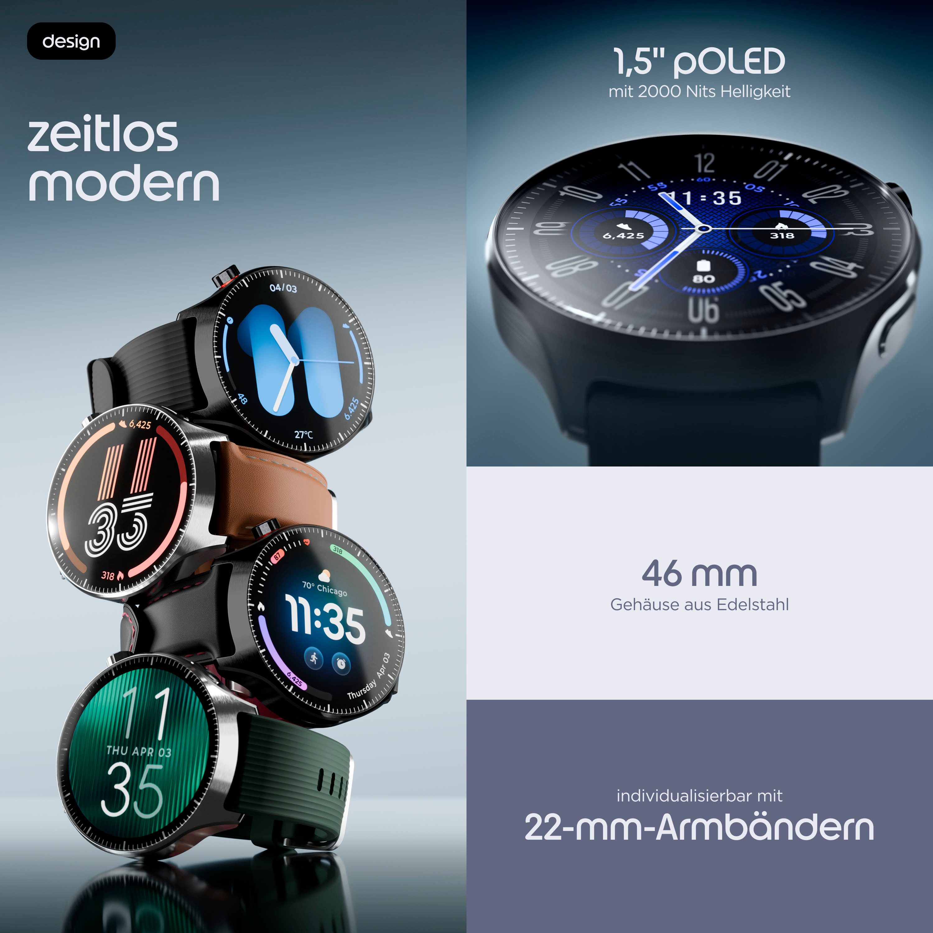 Motorola Moto Watch Ultra Black – Bild 3 von 5