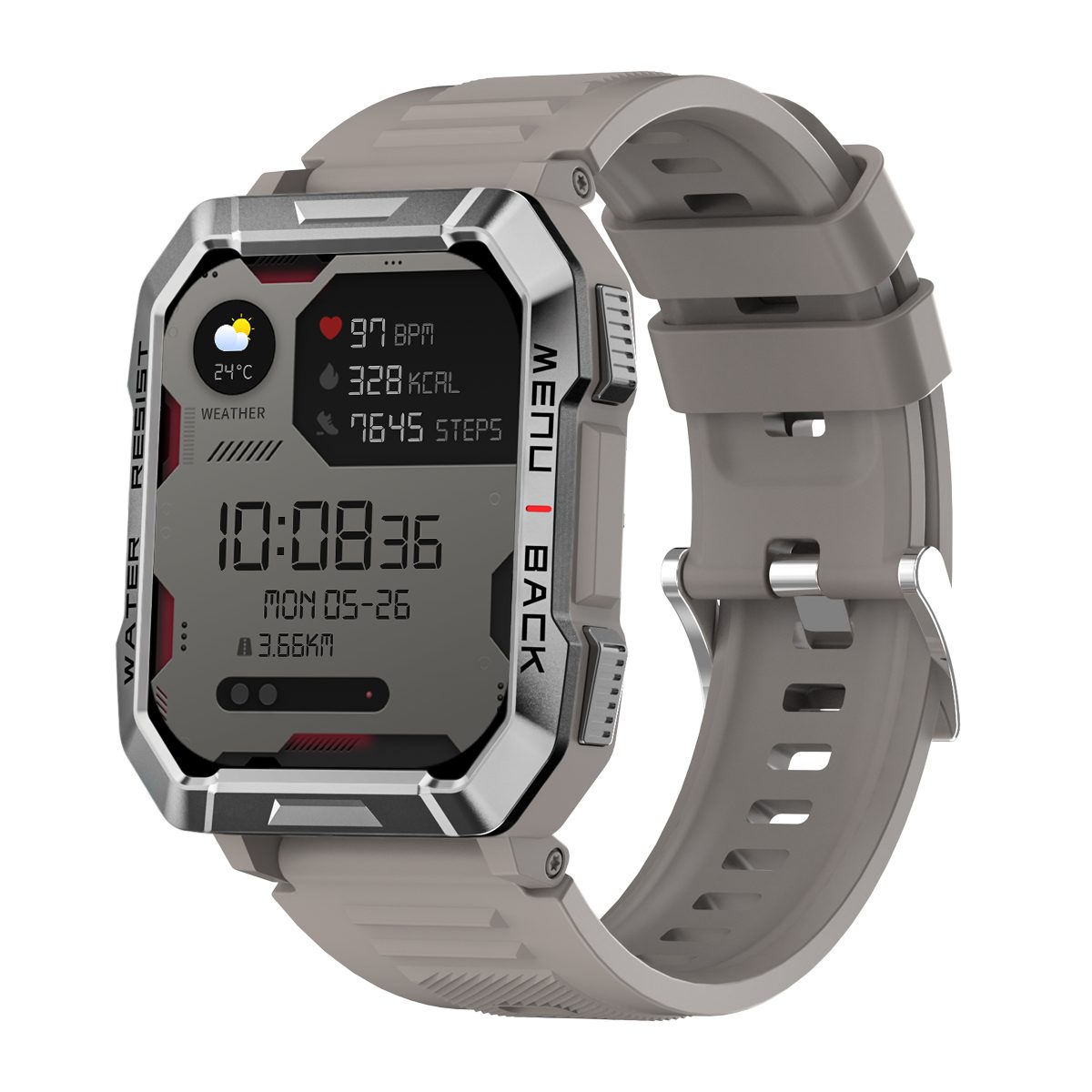 blackview W60 Smartwatch (2.01 Zoll), Fitness Tracker, Gesundheitsfunktionen, Wasserdicht, für Android IOS