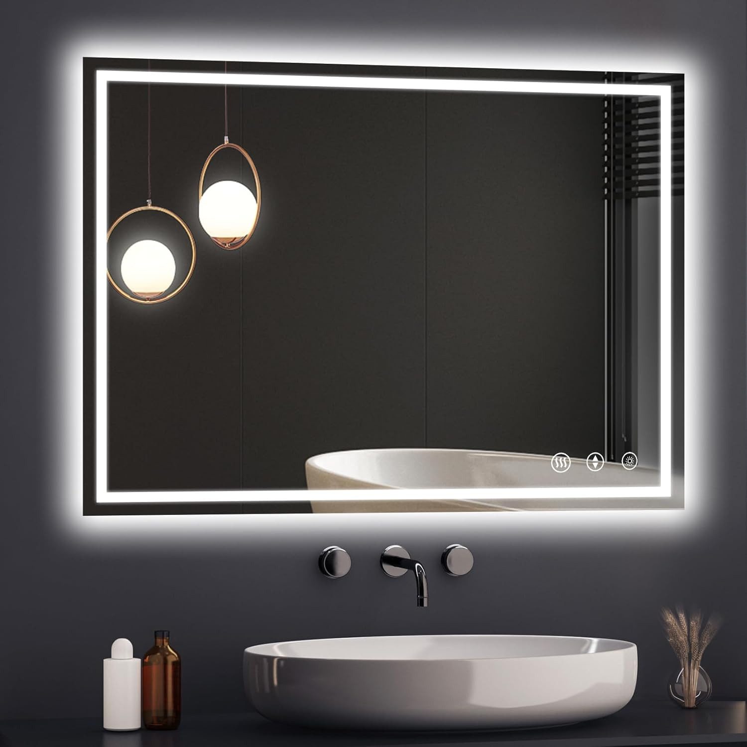 YOLEO Badspiegel LED-Spiegel für Badezimmer mit günstig online kaufen