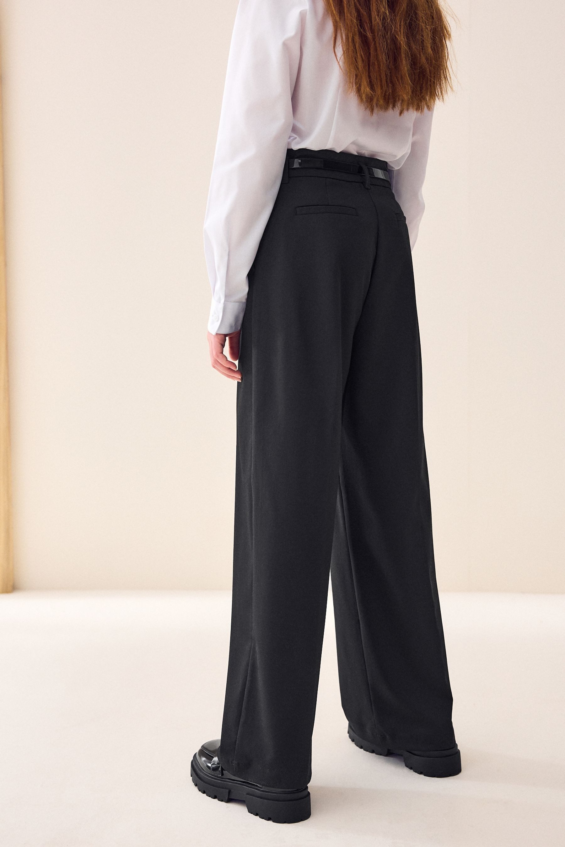 Next Stoffhose Hose mit weitem Beinschnitt, Senior-Schulhose (1-tlg)