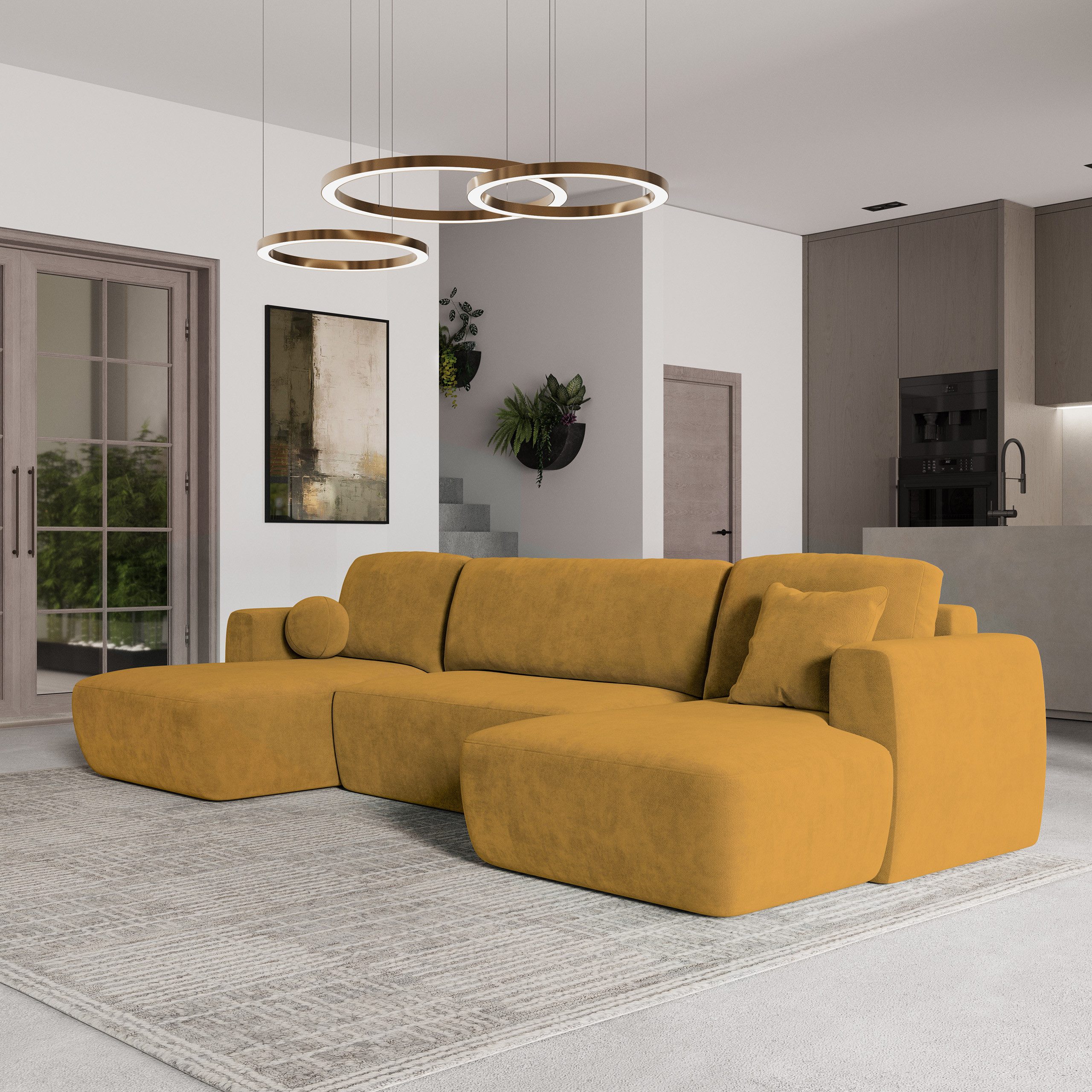 Masseno Ecksofa SENTUM mit Schlaffunktion U-Form, günstig online kaufen