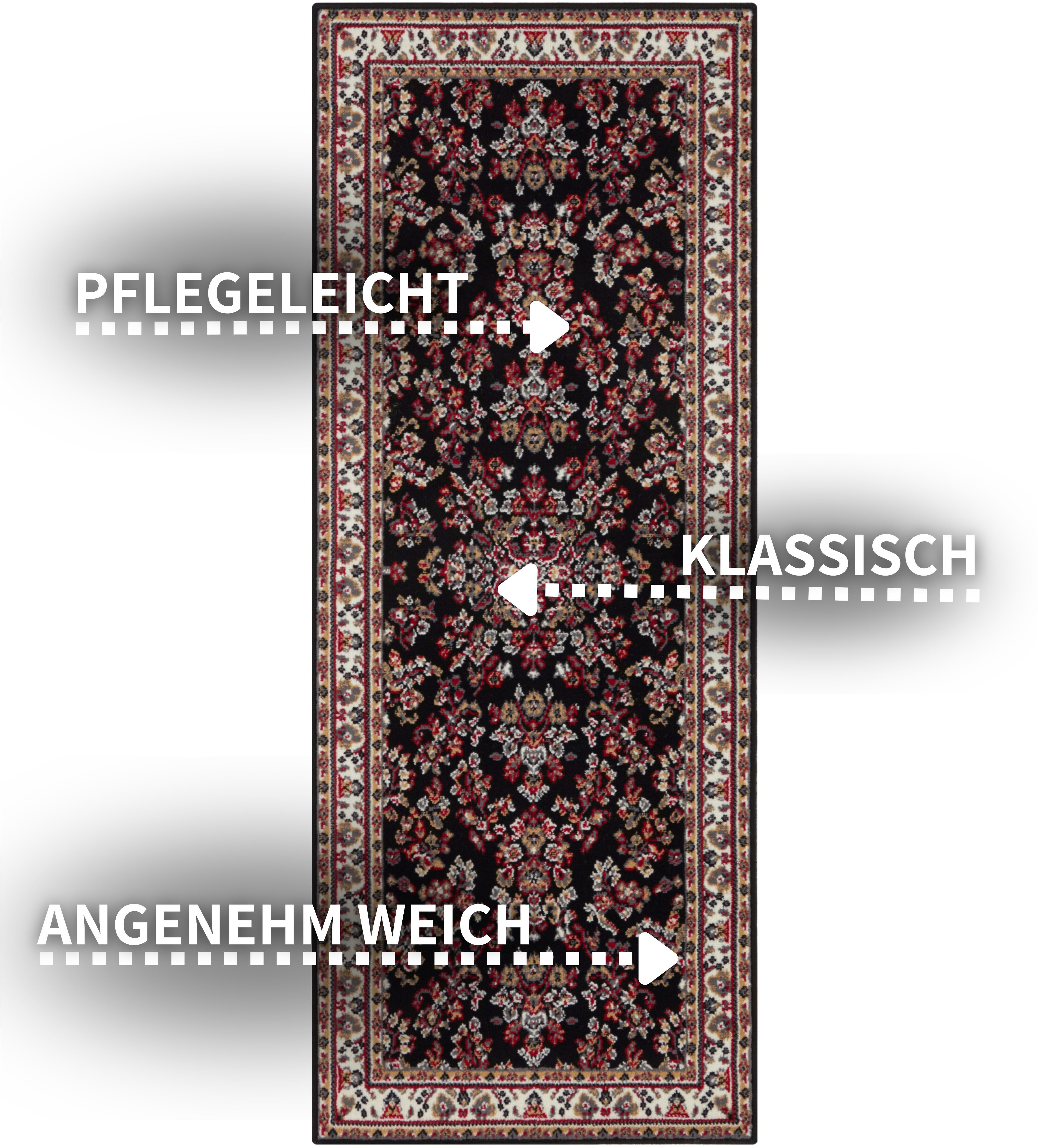 my home Teppich Halton, rechteckig, Höhe: günstig online kaufen