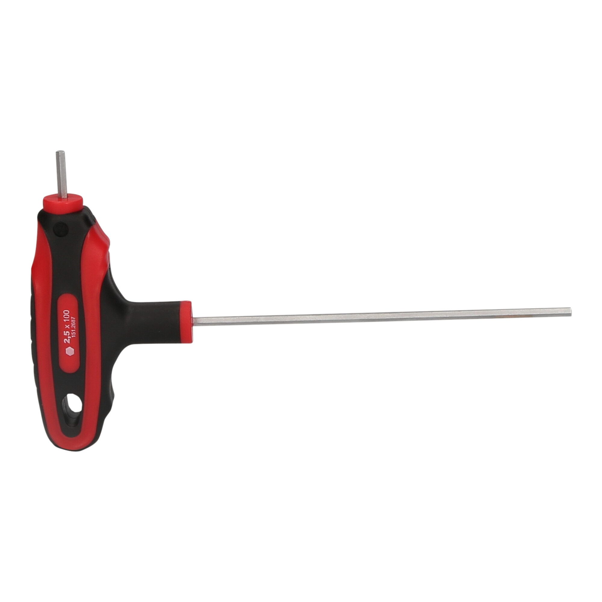 KS Tools Schraubendreher KS Tools ERGOTORQUEplus T-Griff-Innensechskant-Schlüssel, 2,5mm