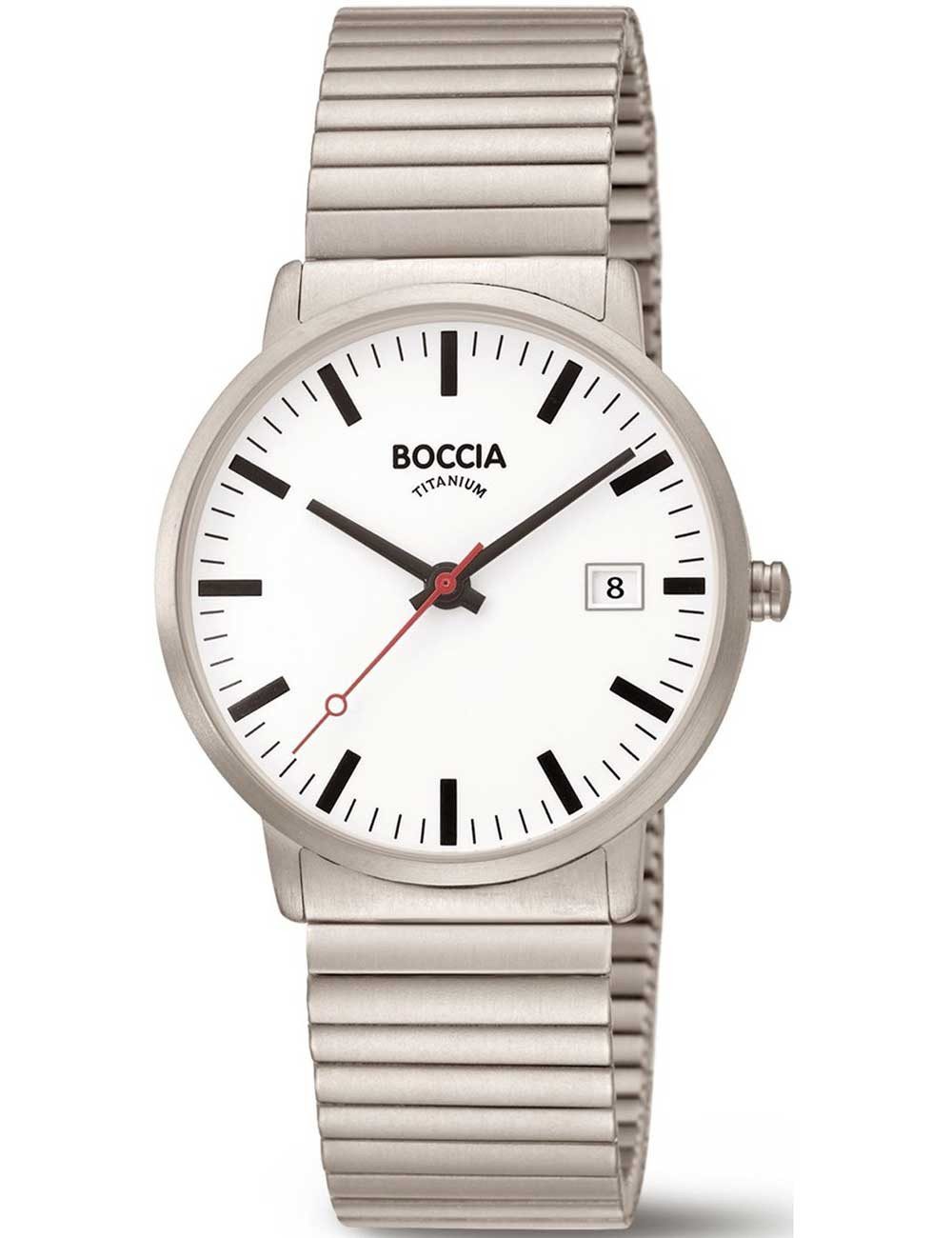 Quarzuhr Boccia 3622-04 Herrenuhr Titanium Zugbanduhr 38mm 5ATM Boccia 3622-04 Herrenuhr Titanium Zugbanduhr 38mm 5ATM