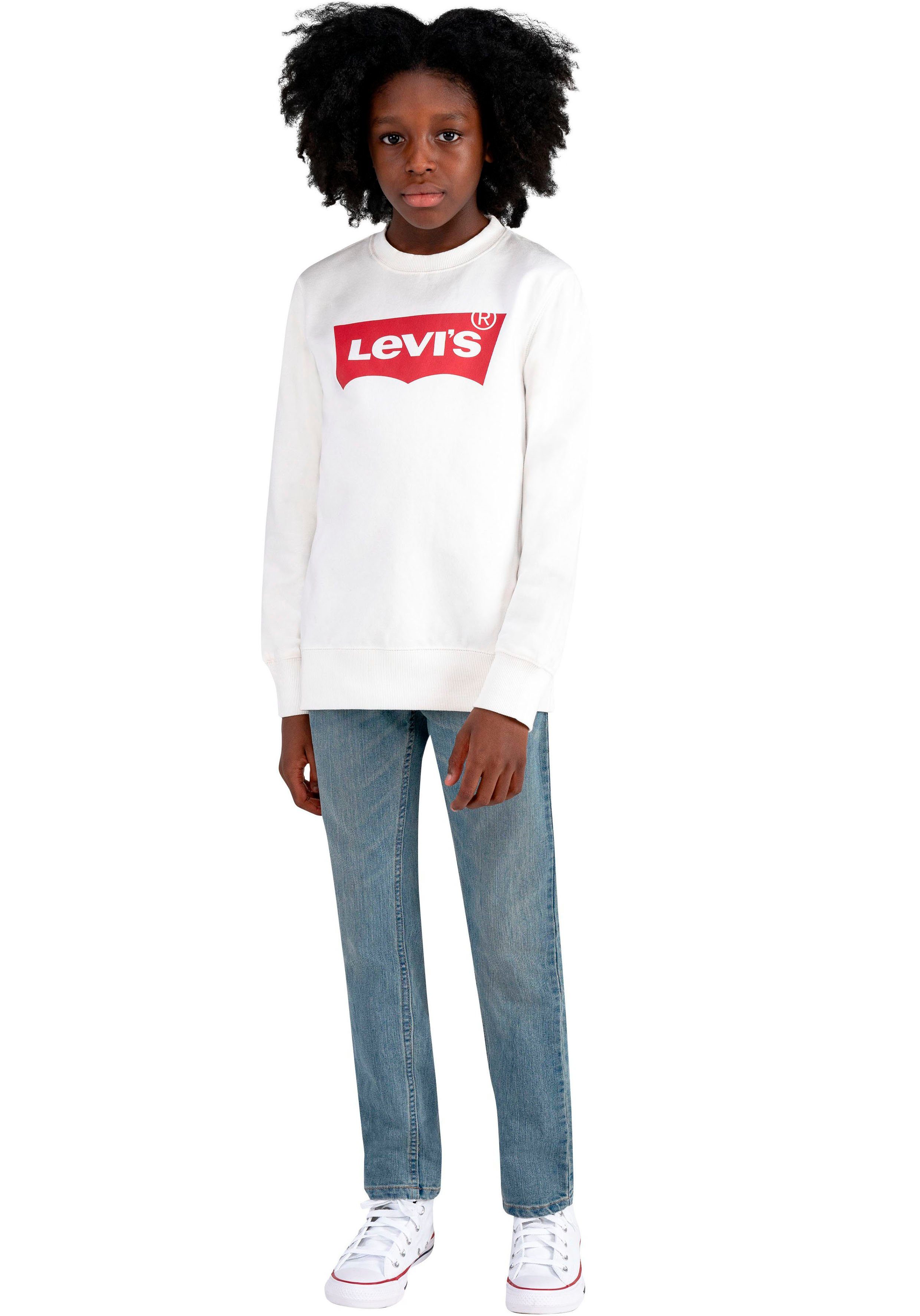 Levi's® Kids Sweatshirt BOYS for CREWNECK white BATWING