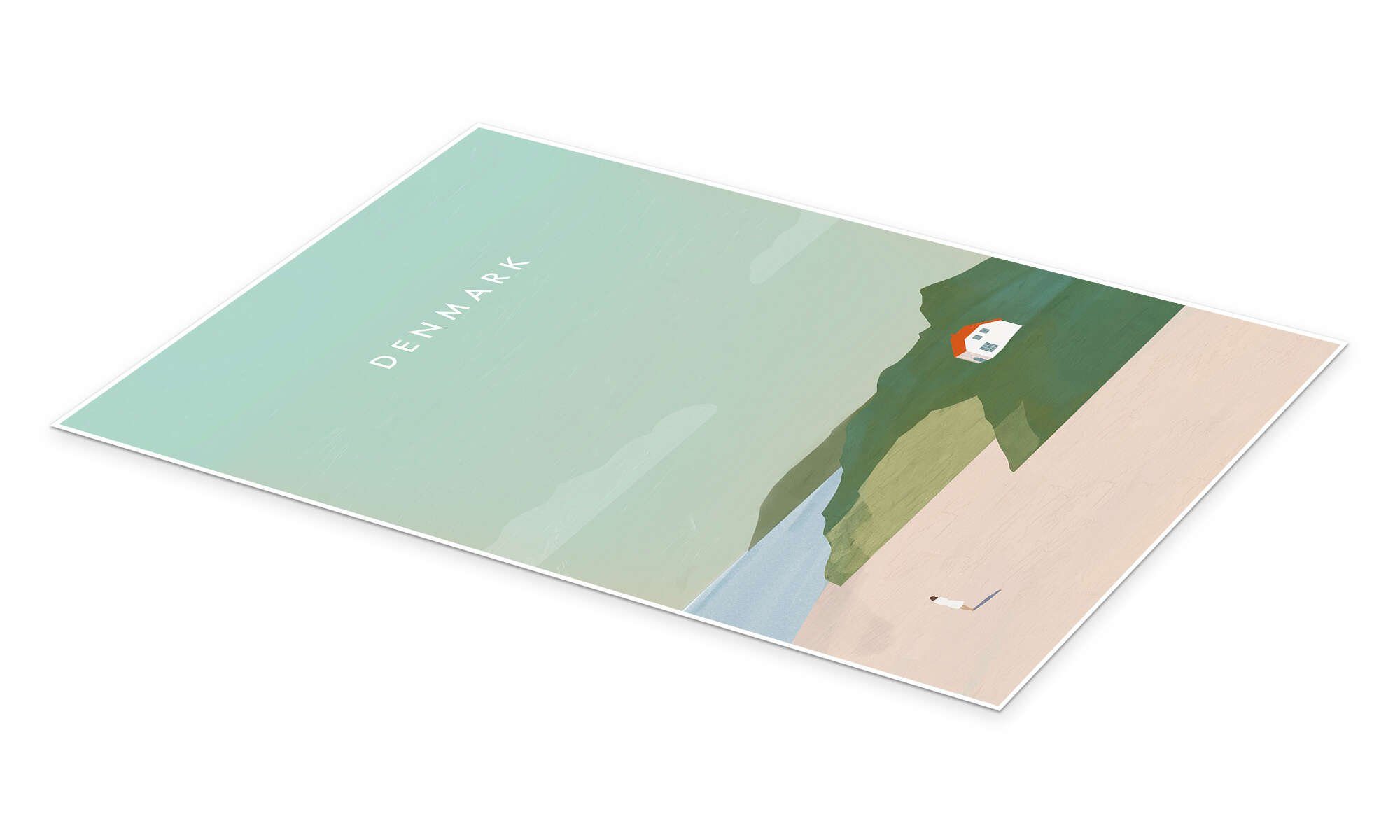Posterlounge Poster Katinka Reinke, Dänemark, Minimalistisch günstig online kaufen