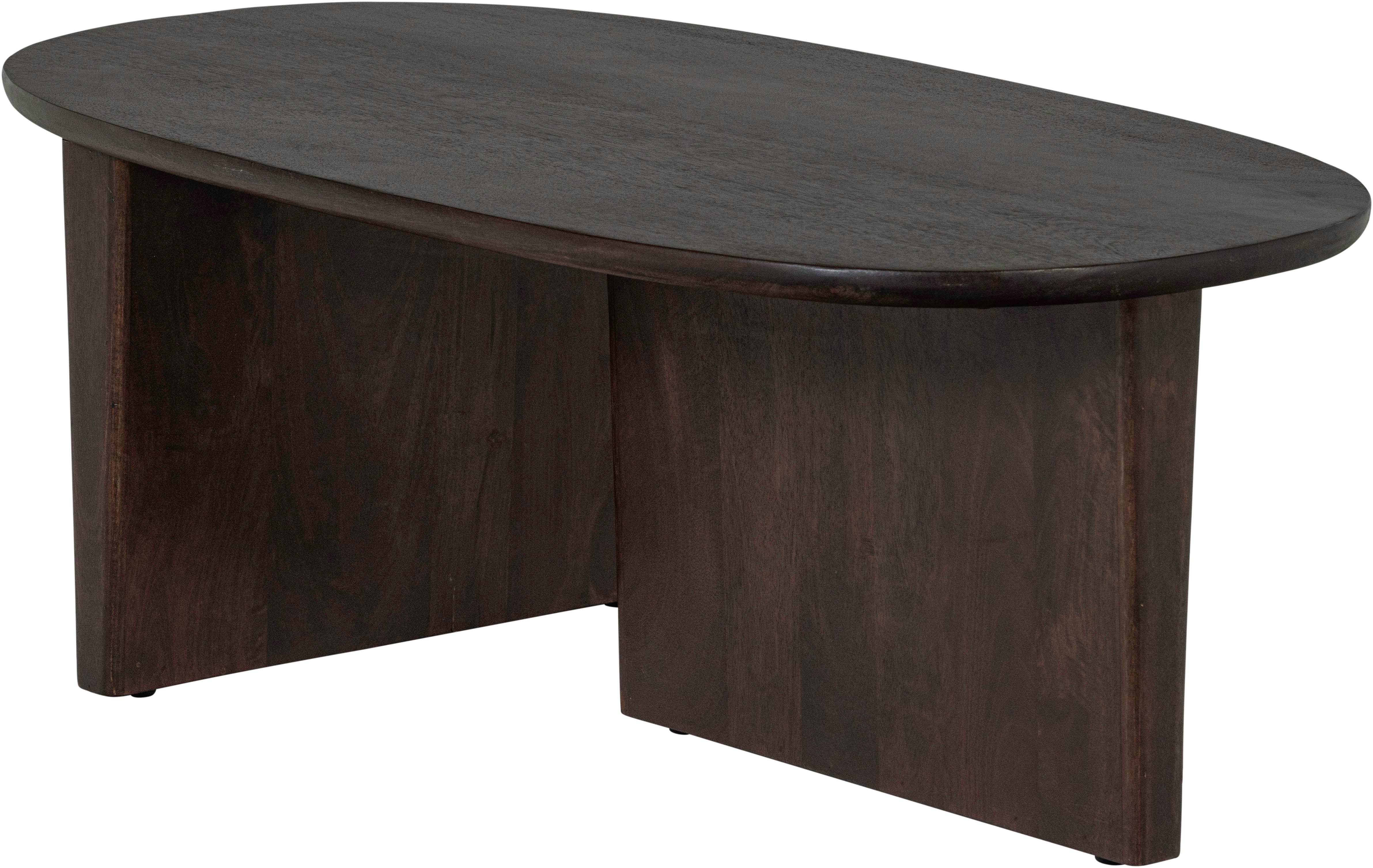 WOOOD Couchtisch Seam mit Massivmangoholz und organischem Beindesign 110x60x40 cm, Tischblattdicke 2,5 cm, konische Beine von 7 cm, Tragkraft 40 kg