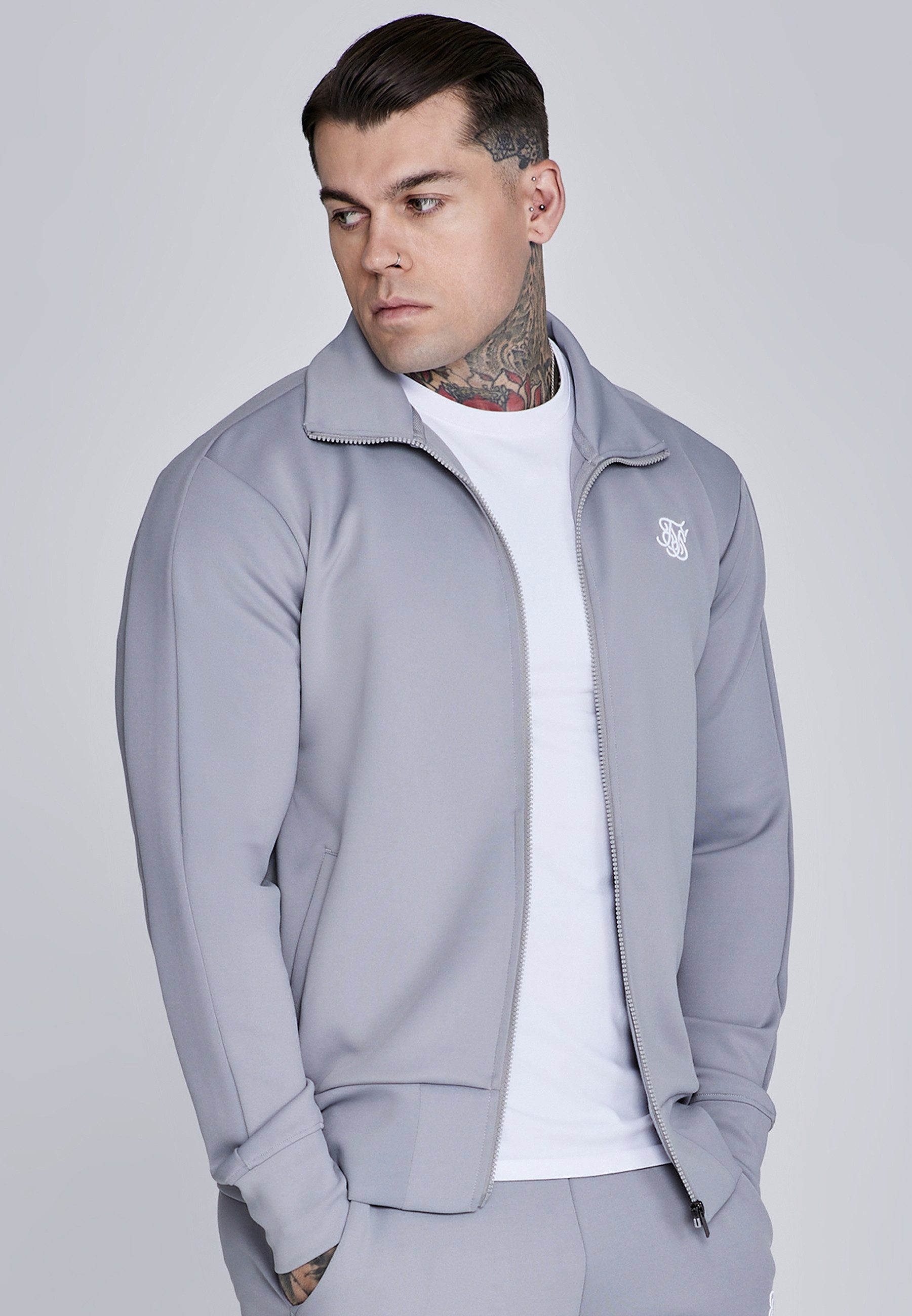 Siksilk Hoodie SikSilk Herren Essentials Poly Trainingsjacke günstig online kaufen