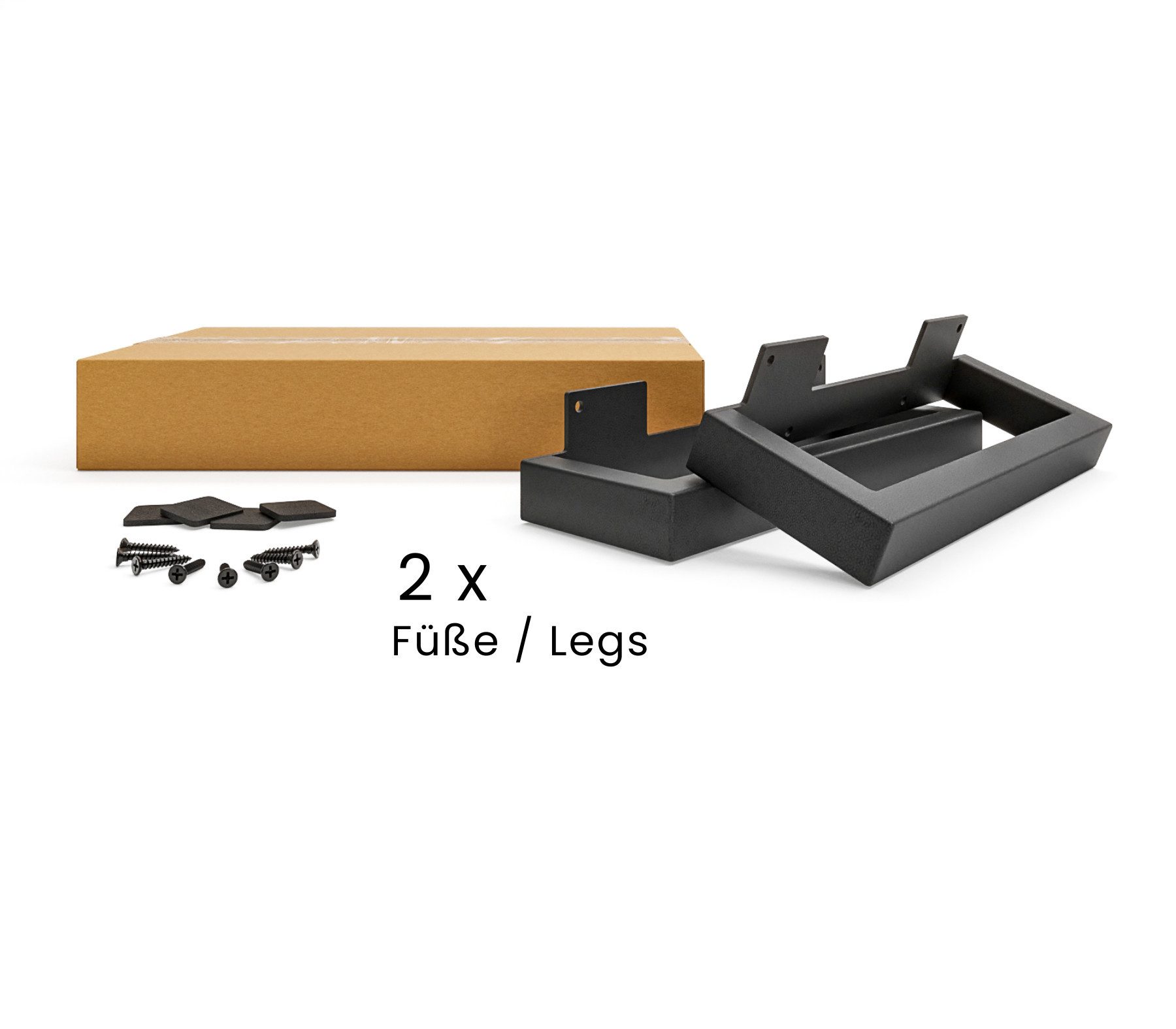 HEVVA Möbelfuß Möbelfüße GRAZ - 7 Größen von 20-50 cm - Kommodenbeine, Schrankfüße, (Set-Option: Sie können entweder 1 Stück oder ein Set von 2 Stück kaufen) – Bild 2 von 5