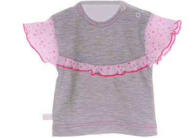 La Bortini T-Shirt Kurzarmshirt Baby T-Shirt Shirt aus reiner Baumwolle, 44 50 56 62 68 74 80 86 92 98