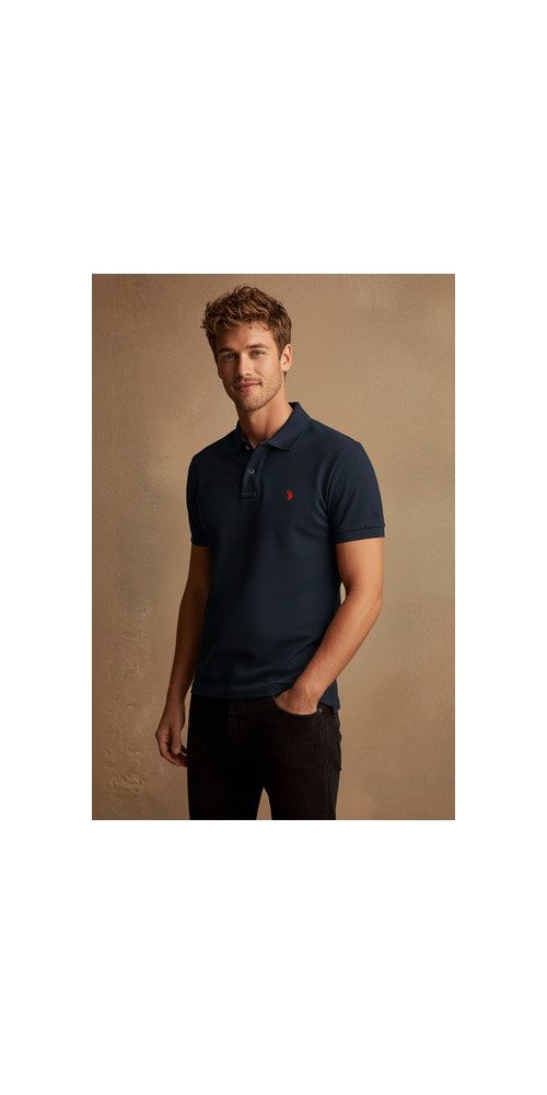 U.S. Polo Assn. Poloshirt US16147 (Baumwolle) dunkelblau Herren günstig online kaufen