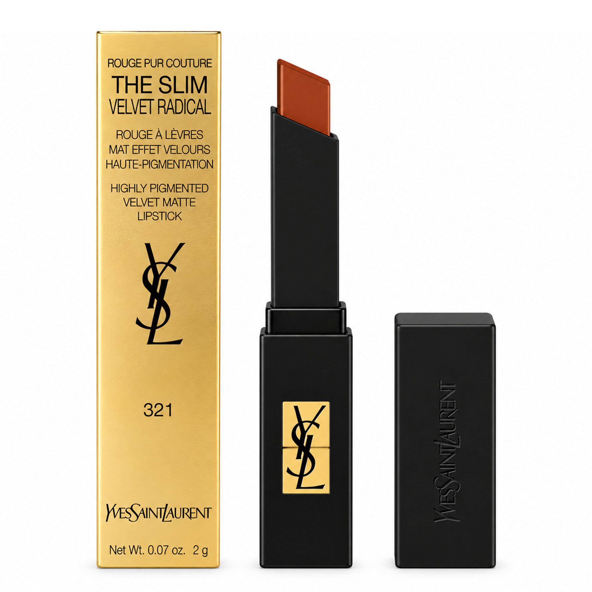 YVES SAINT LAURENT Lippenstift Yves Saint Laurent The Slim Lipstick radical 321 Feervent Maroon