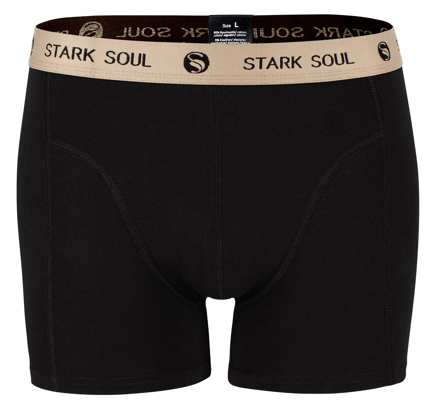 3er 3er-Pack Baumwolle Pack, - Soul® Gemischt-V2 Stark Boxershorts Herren Retroshorts, Boxershorts, Trunks weiche