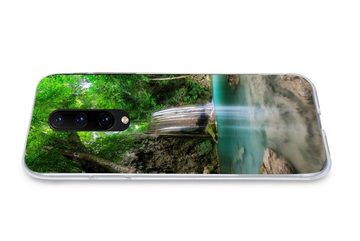 MuchoWow Handyhülle Dschungel - Wasserfall - Pflanzen - Wasser - Natur, Phone Case, Handyhülle OnePlus 7 Pro, Silikon, Schutzhülle