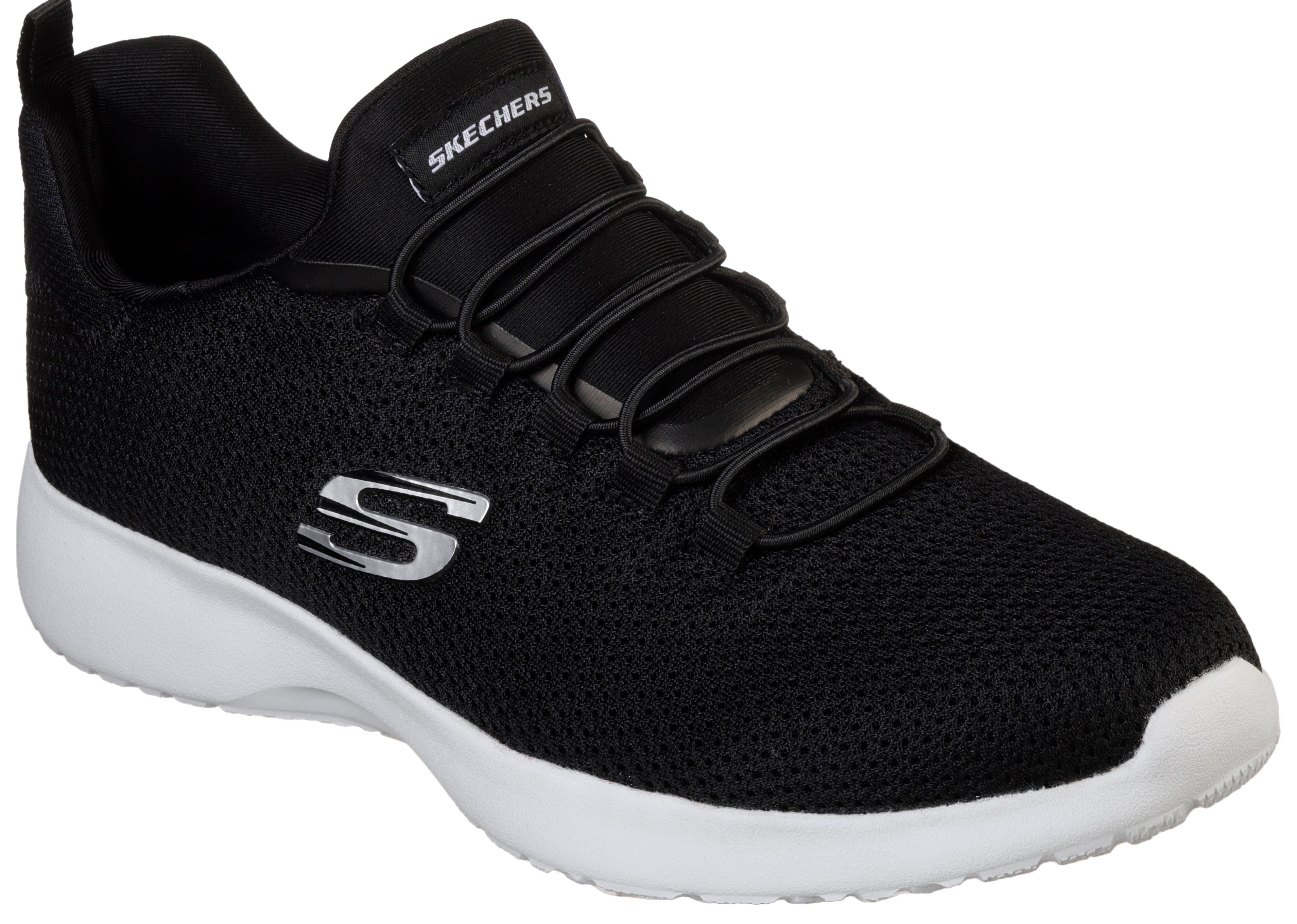 zum schwarz Schlupfen Slip-On Gummizug DYNAMIGHT mit Skechers Sneaker