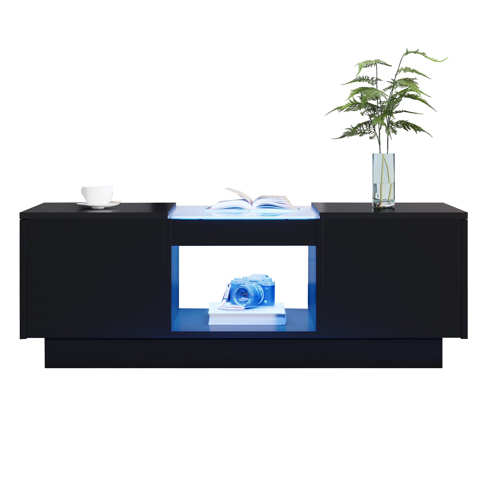 OKWISH Couchtisch Couchtisch mit Glastischplatte und günstig online kaufen