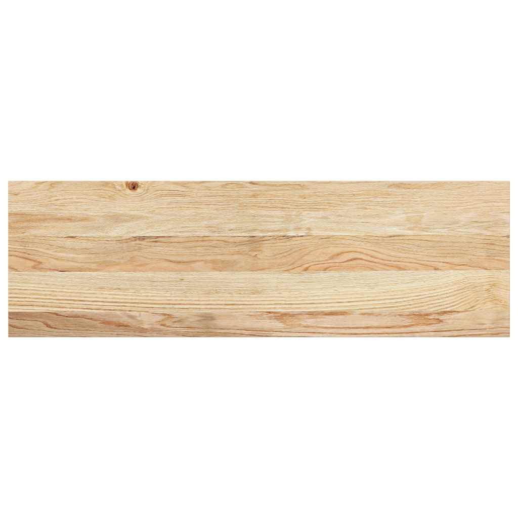 Stufenmatte Treppenstufen 2 Stk Unbehandelt 80x25x2 cm Massivholz Eiche