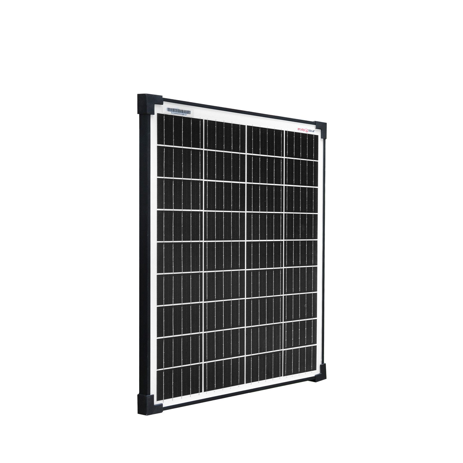 enjoy solar Solarmodul Monokristallines Solarpanel 182mm 10BB, 12V/20W–210W, schwarzer Rahmen, 182mm Monokristalline PERC-Zellen