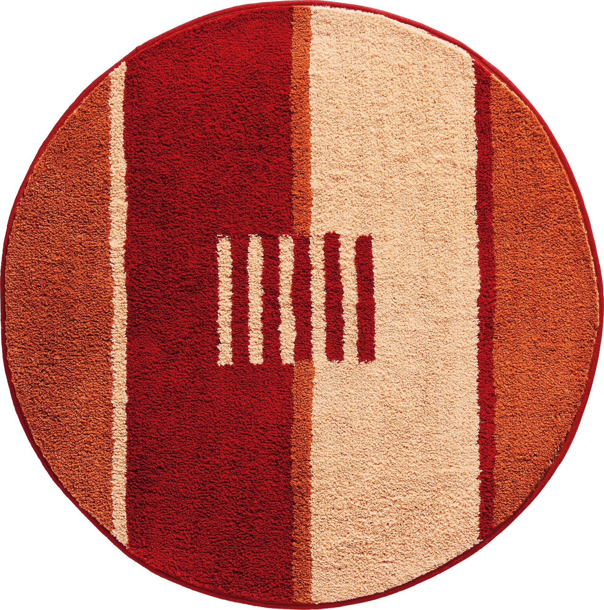 REDBEST Badematte Badematte "Houston", Höhe 20 mm, rund, Streifen günstig online kaufen