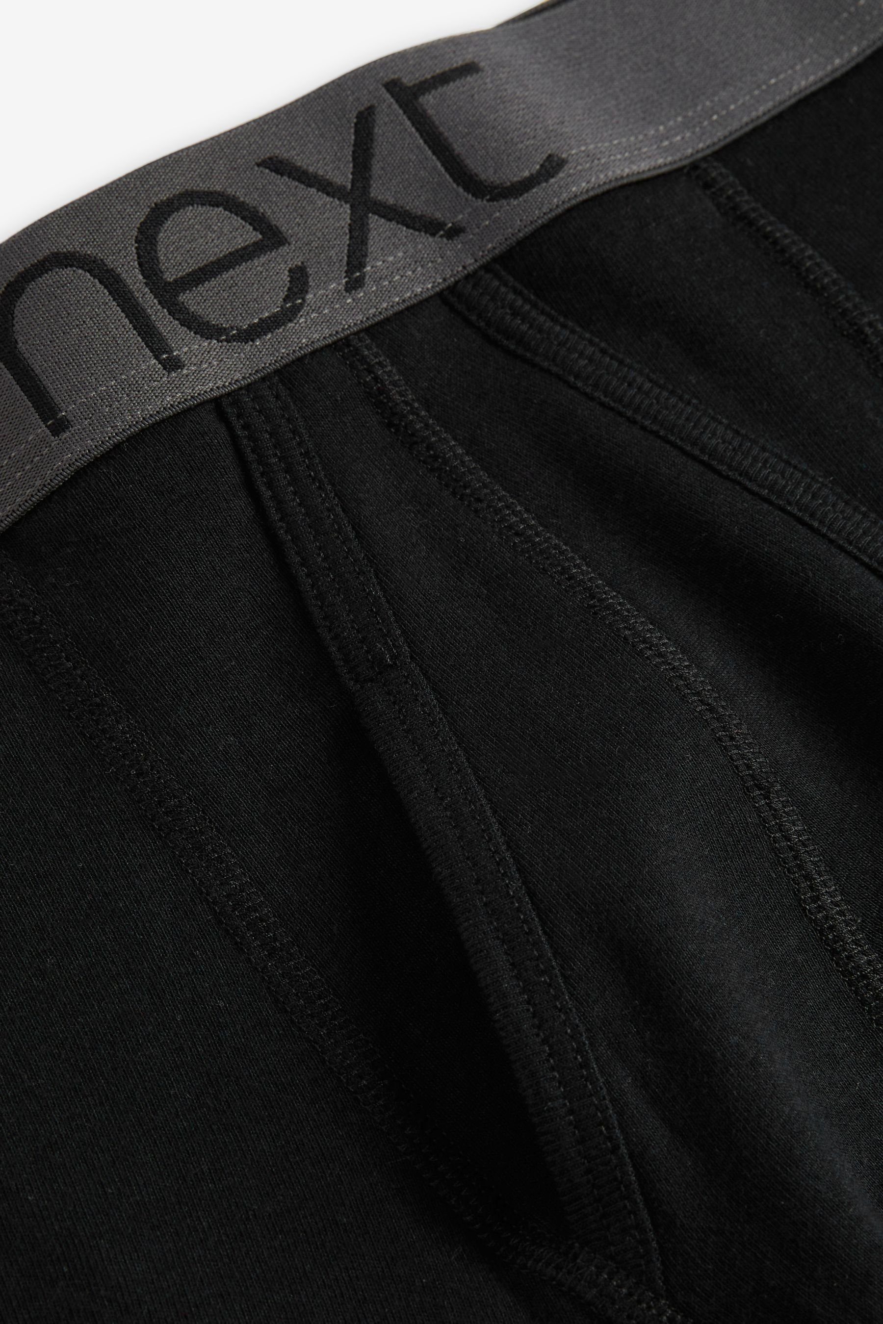 Black Next 10 A-Naht reiner Unterhosen Boxer x aus Baumwolle mit (10-St)