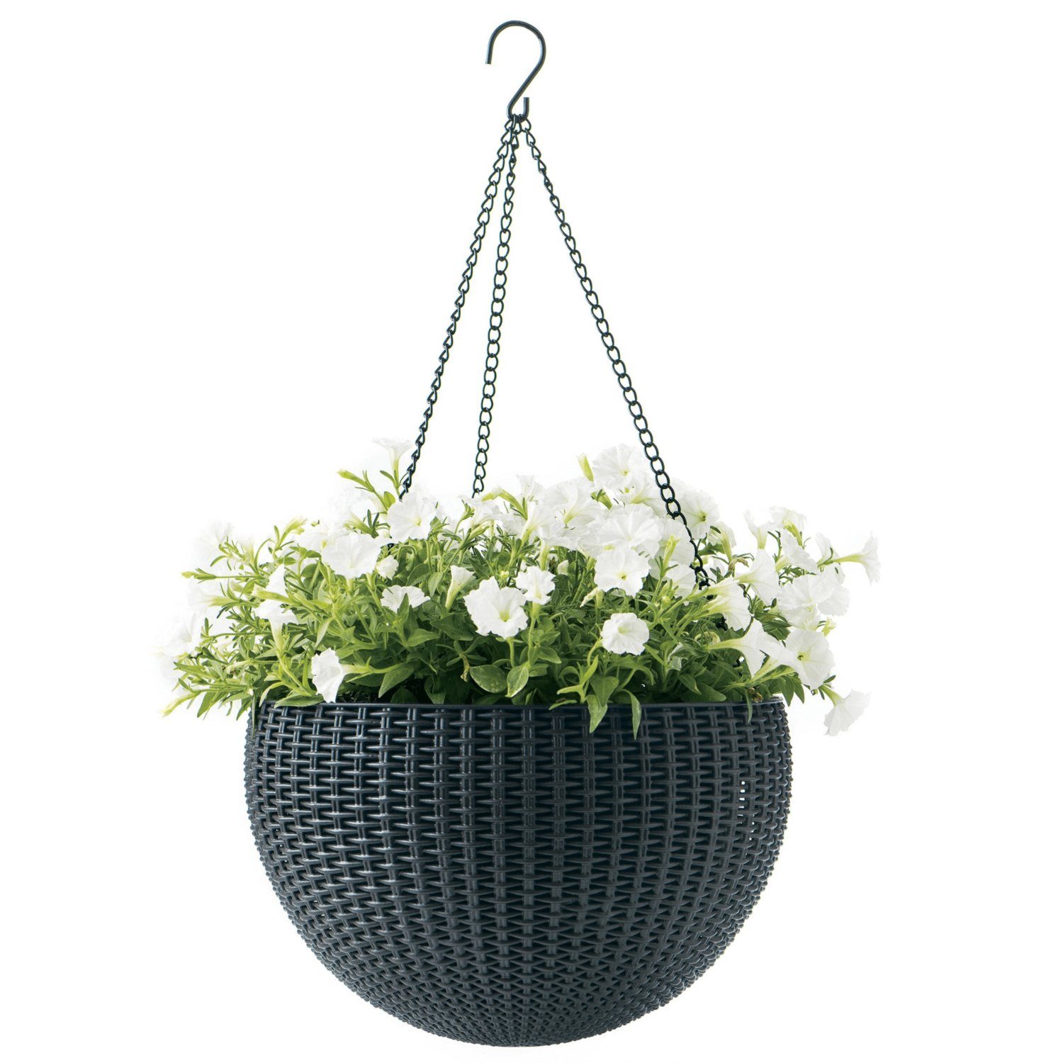 Keter Pflanzkübel 229544, Blumentopf mit Hängekette günstig online kaufen