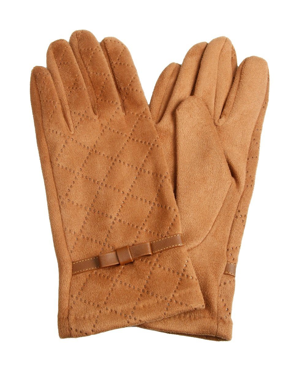 Capelli New York Strickhandschuhe Damen Wildleder Handschuhe