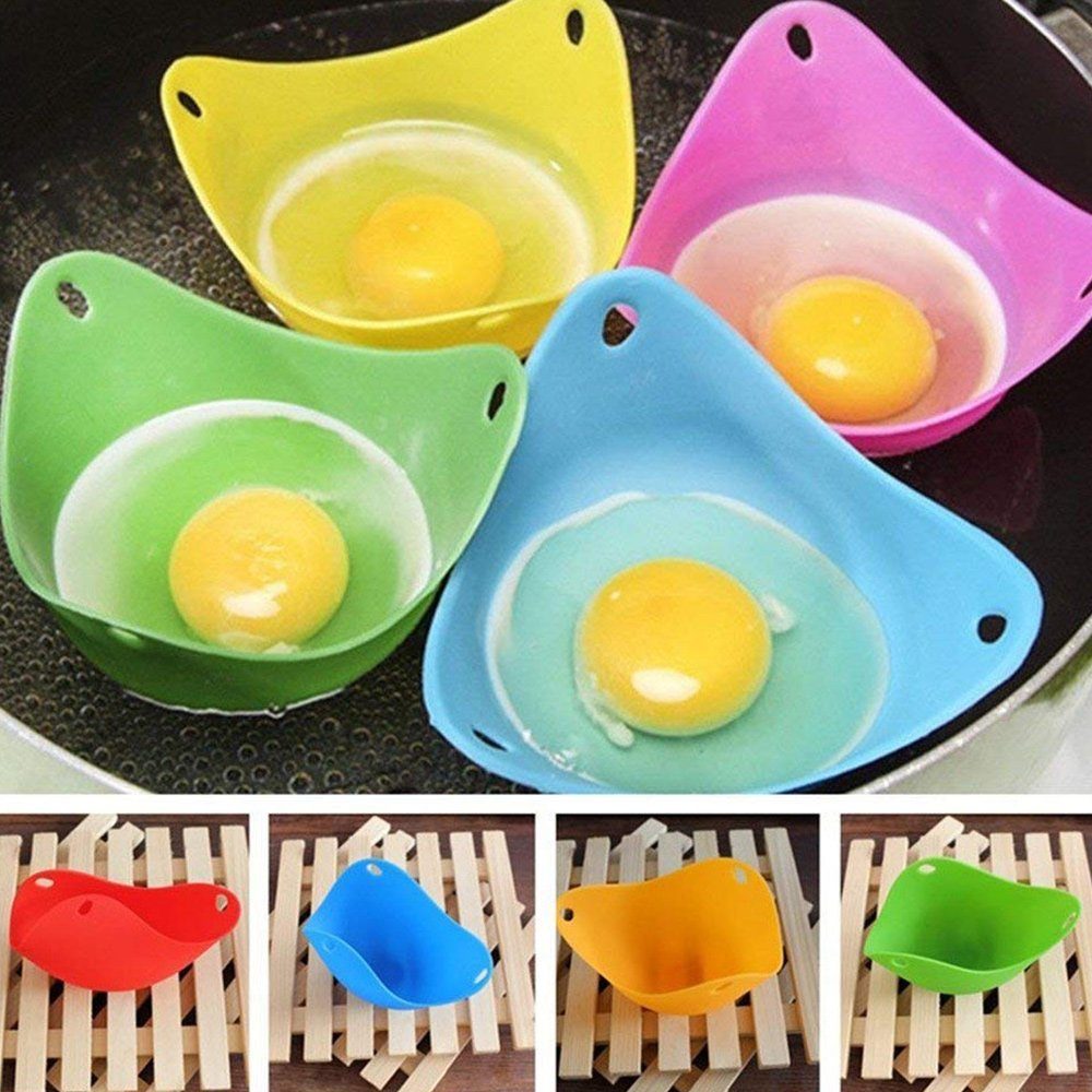 6 Eierkocher Stück kochen, Eier Eier Silikon Form GelldG Eierkocher Antihaft-Eierkocher