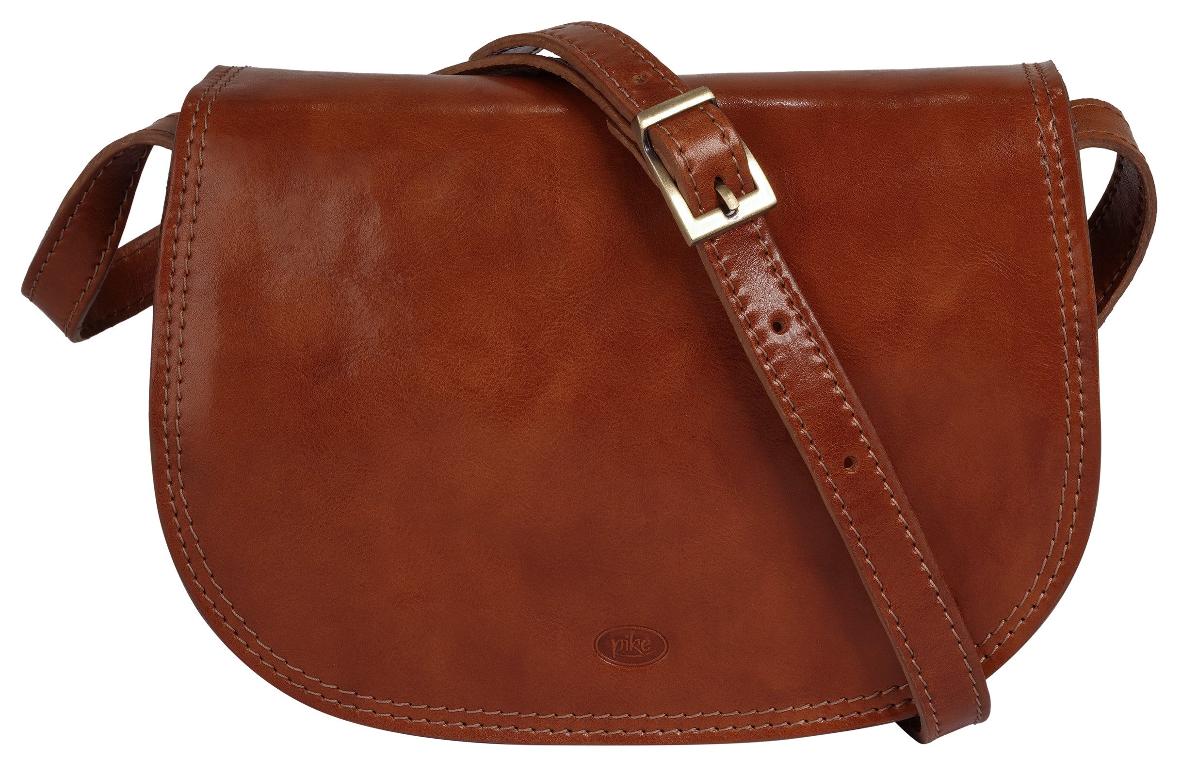 Piké Umhängetasche, echt Leder, Made in Italy